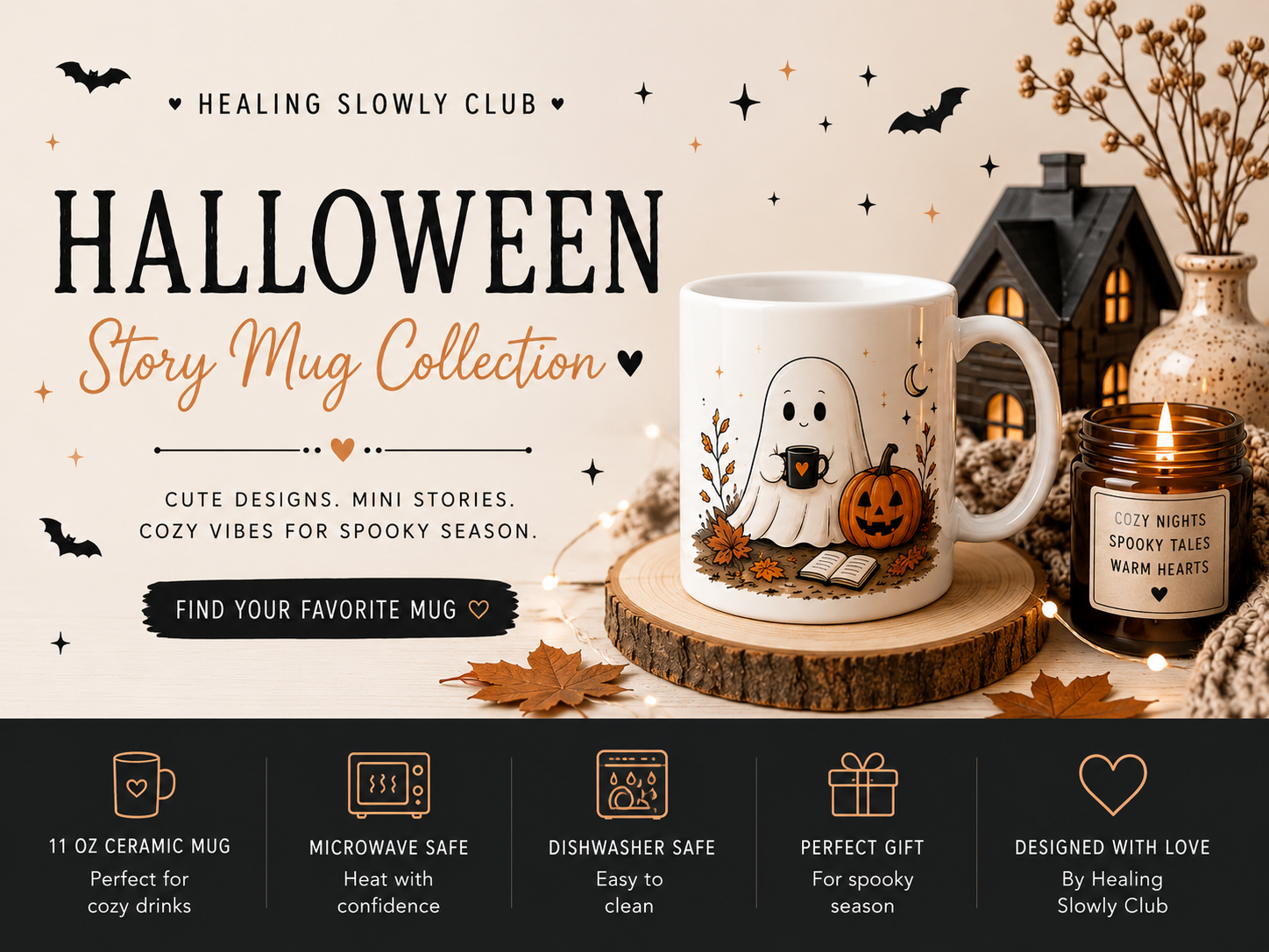 🎃 Halloween Story Mug Collection