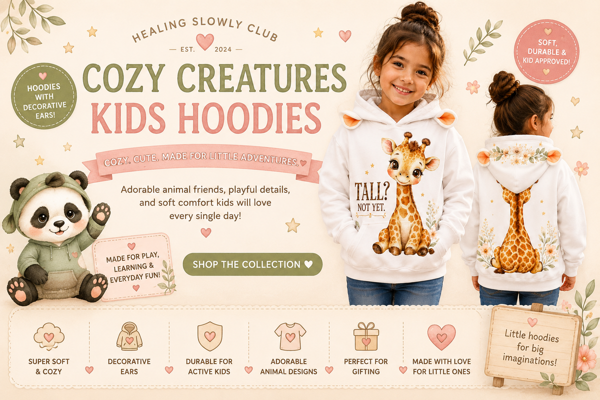 Cozy Creatures Kids Hoodies