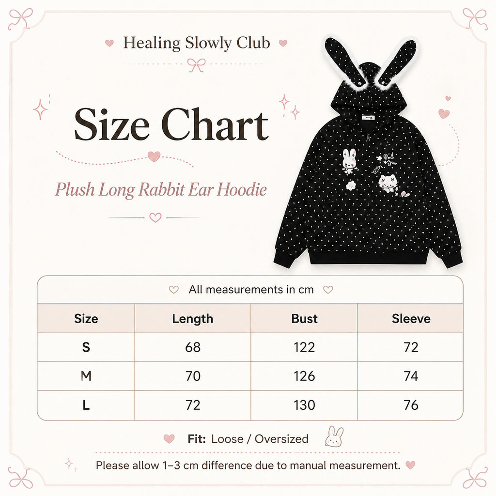 Plush Bunny Ear Zip Hoodie – Cozy Oversized Rabbit Hoodie