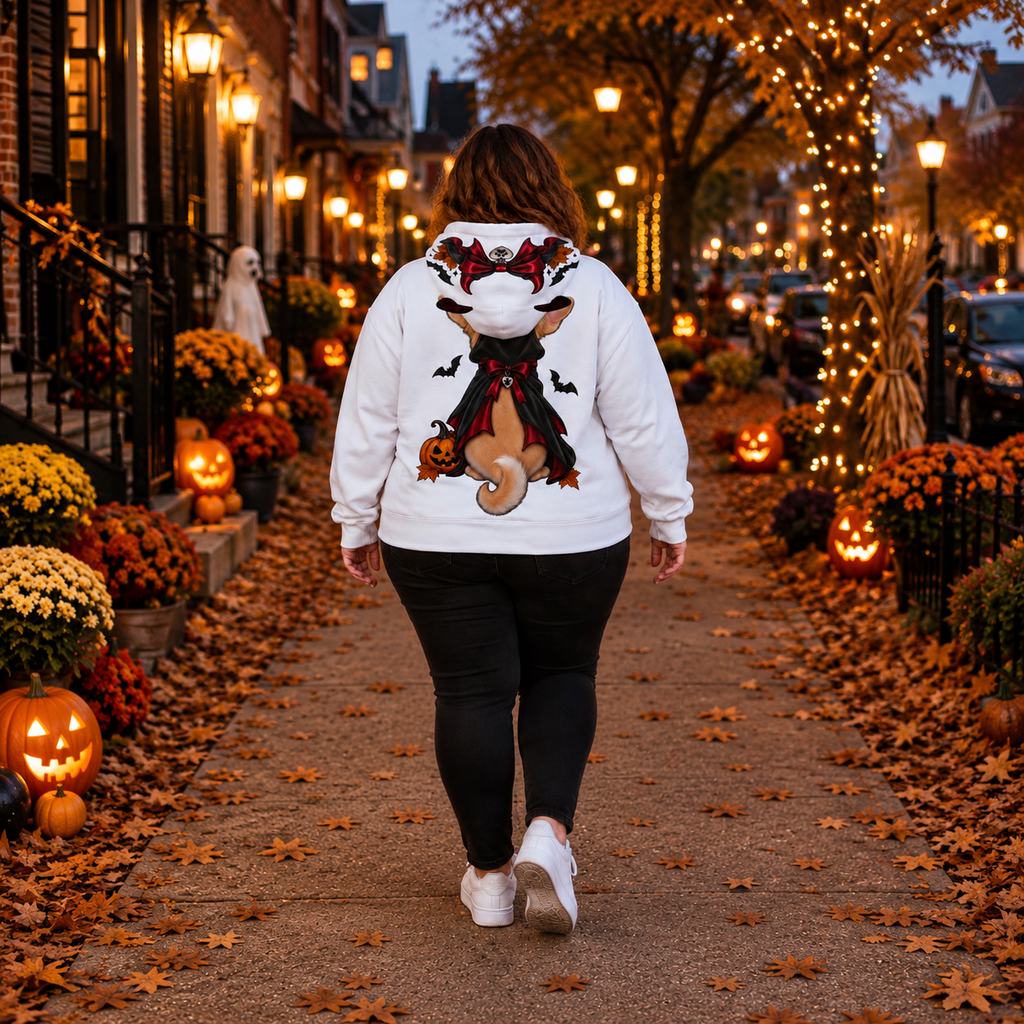 Tiny But Terrifying Chihuahua Halloween Hoodie