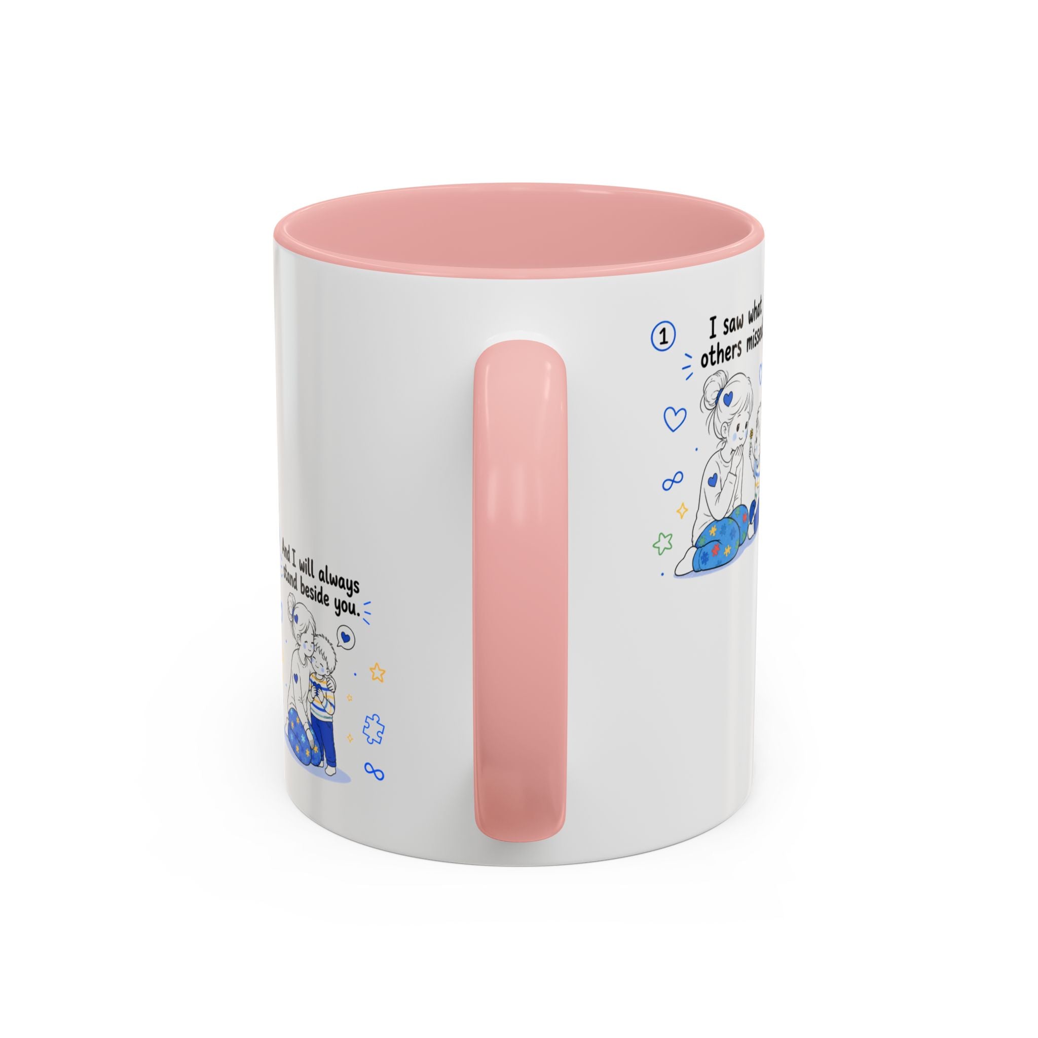 I Became Braver Illustration Coffee Mug | Supportive Friendship Quotes