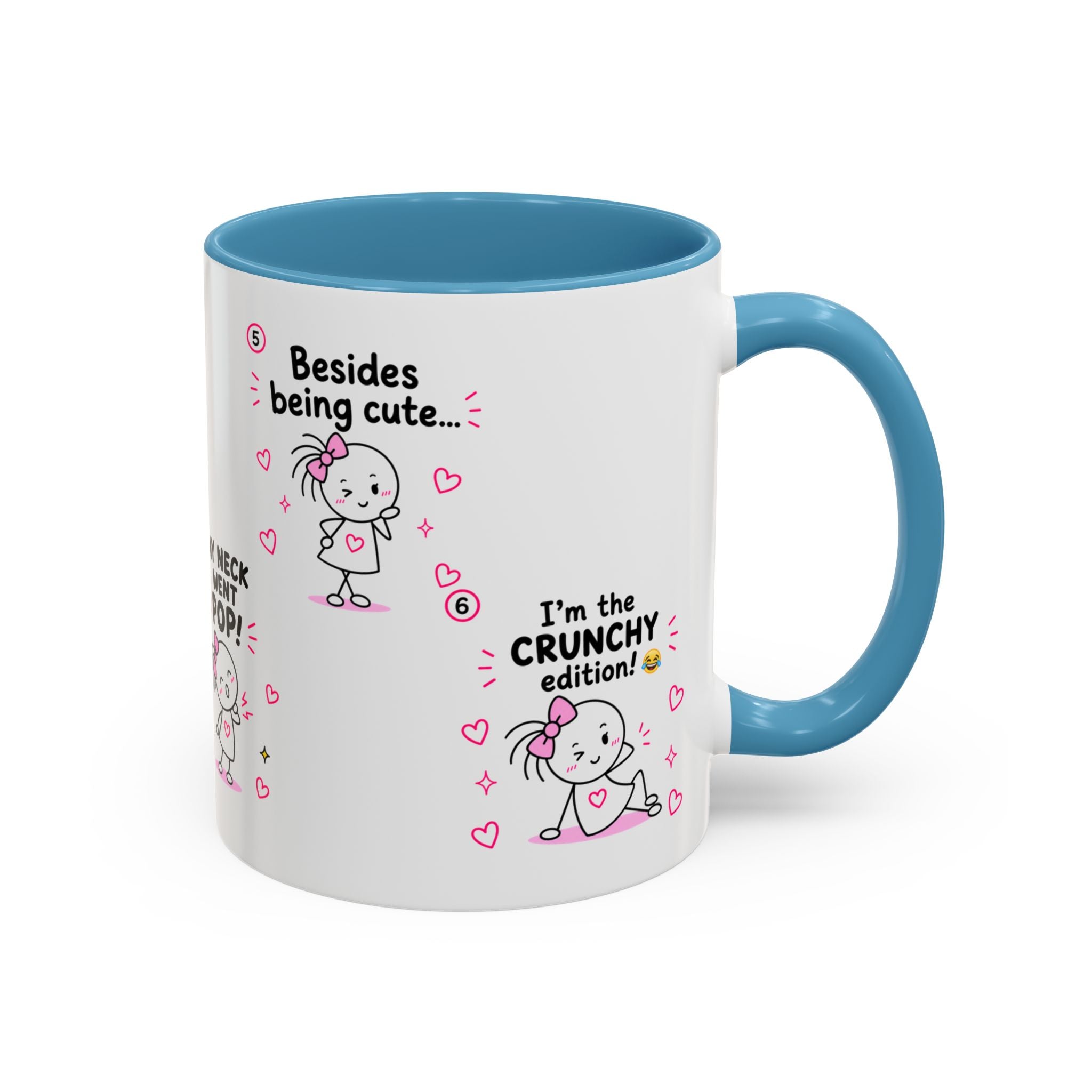 Crunchy Girl Mug | Funny Spine Puns Gift