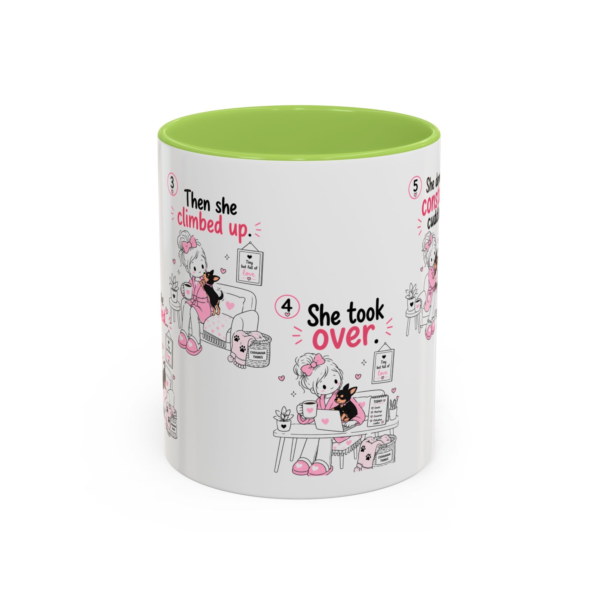 She Demands Constant Cuddles Mug | Chihuahua Mom Gift | Funny Dog Mom Coffee Cup