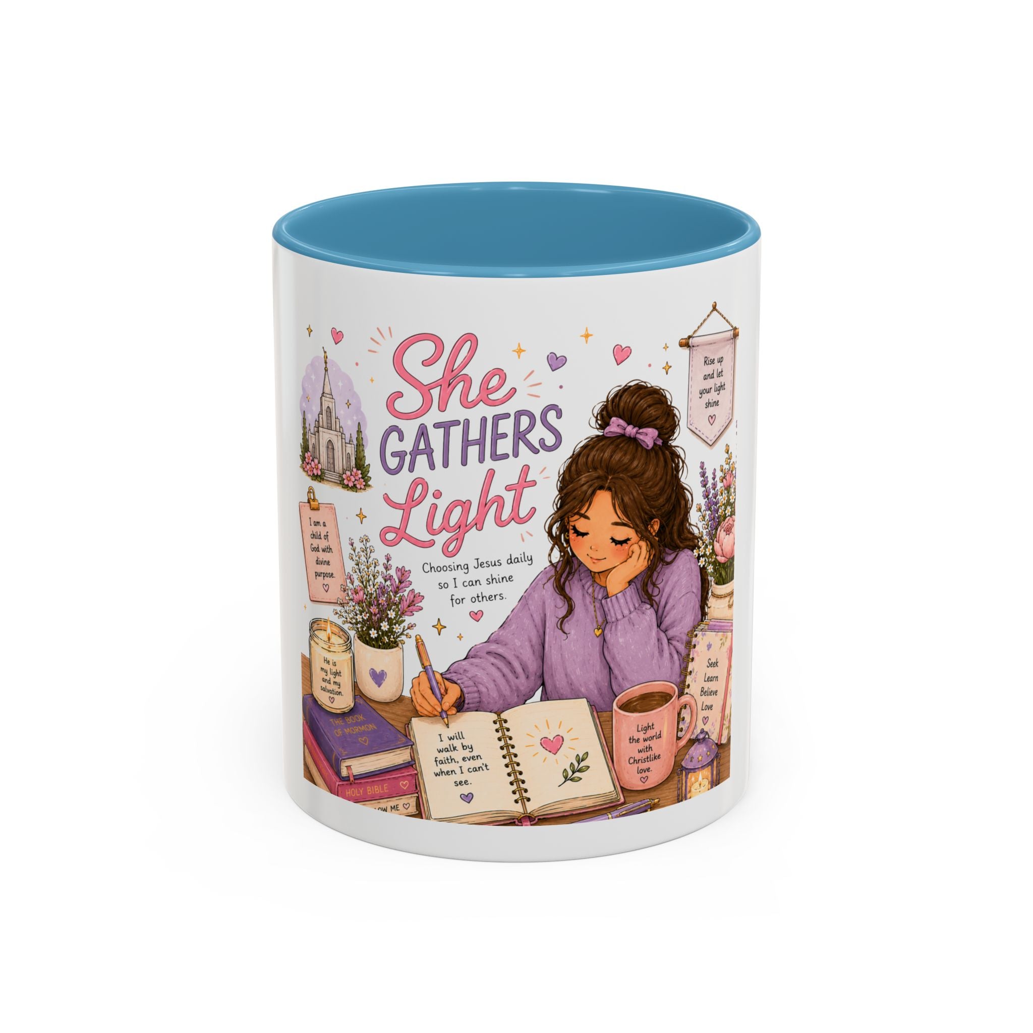 She Gathers Light Mug | LDS Young Women Gift