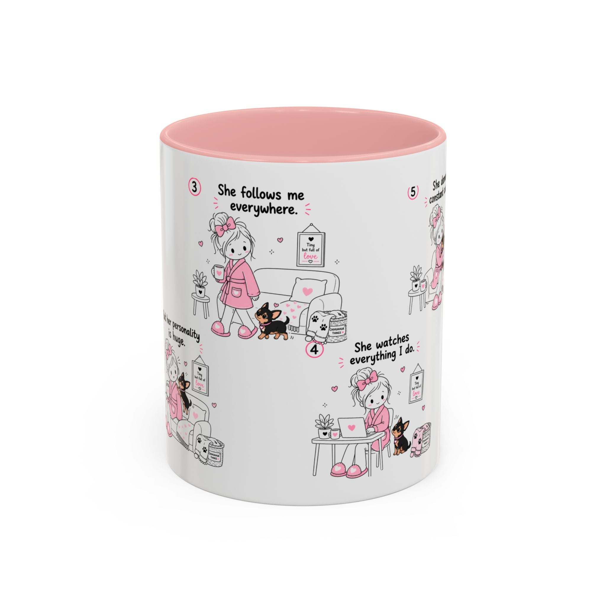Chihuahua Mom Mug Tiny Dog Big Love Coffee Cup Cute Chihuahua Gift