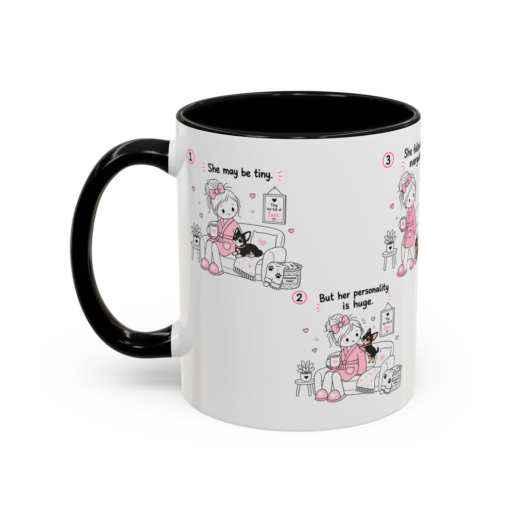 Chihuahua Mom Mug Tiny Dog Big Love Coffee Cup Cute Chihuahua Gift