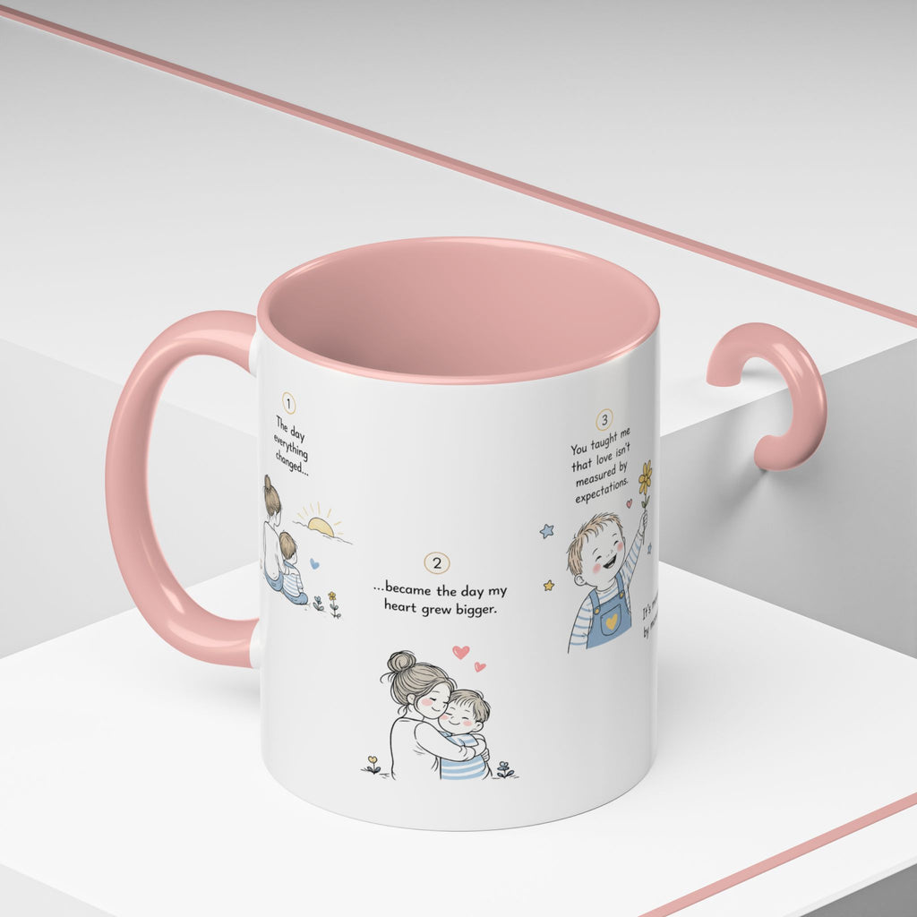 Heartfelt Mother and Child Illustration Mug | Accent Coffee Mug