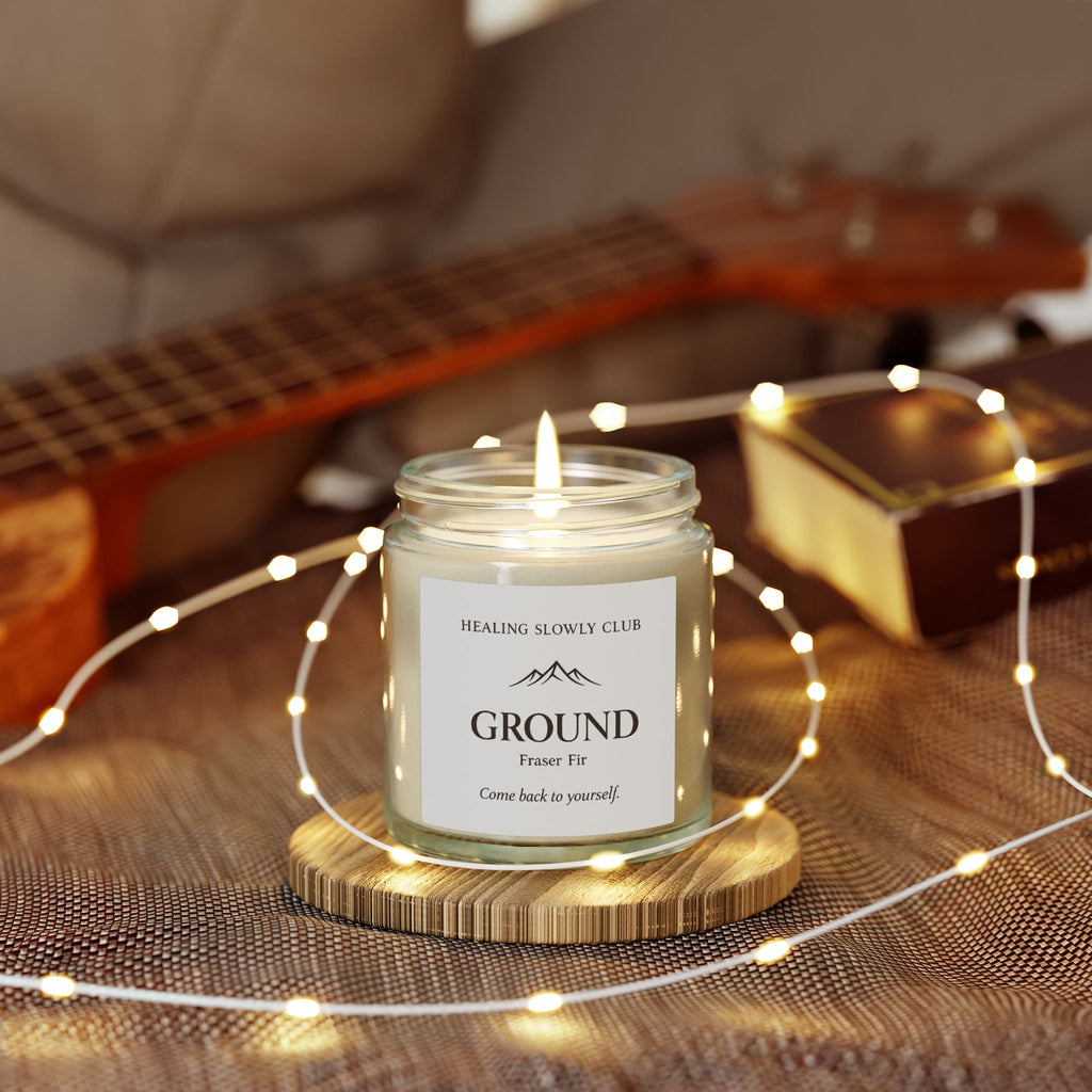 Ground — Fraser Fir Scented Candle (Coconut Apricot Wax, 4oz & 9oz)