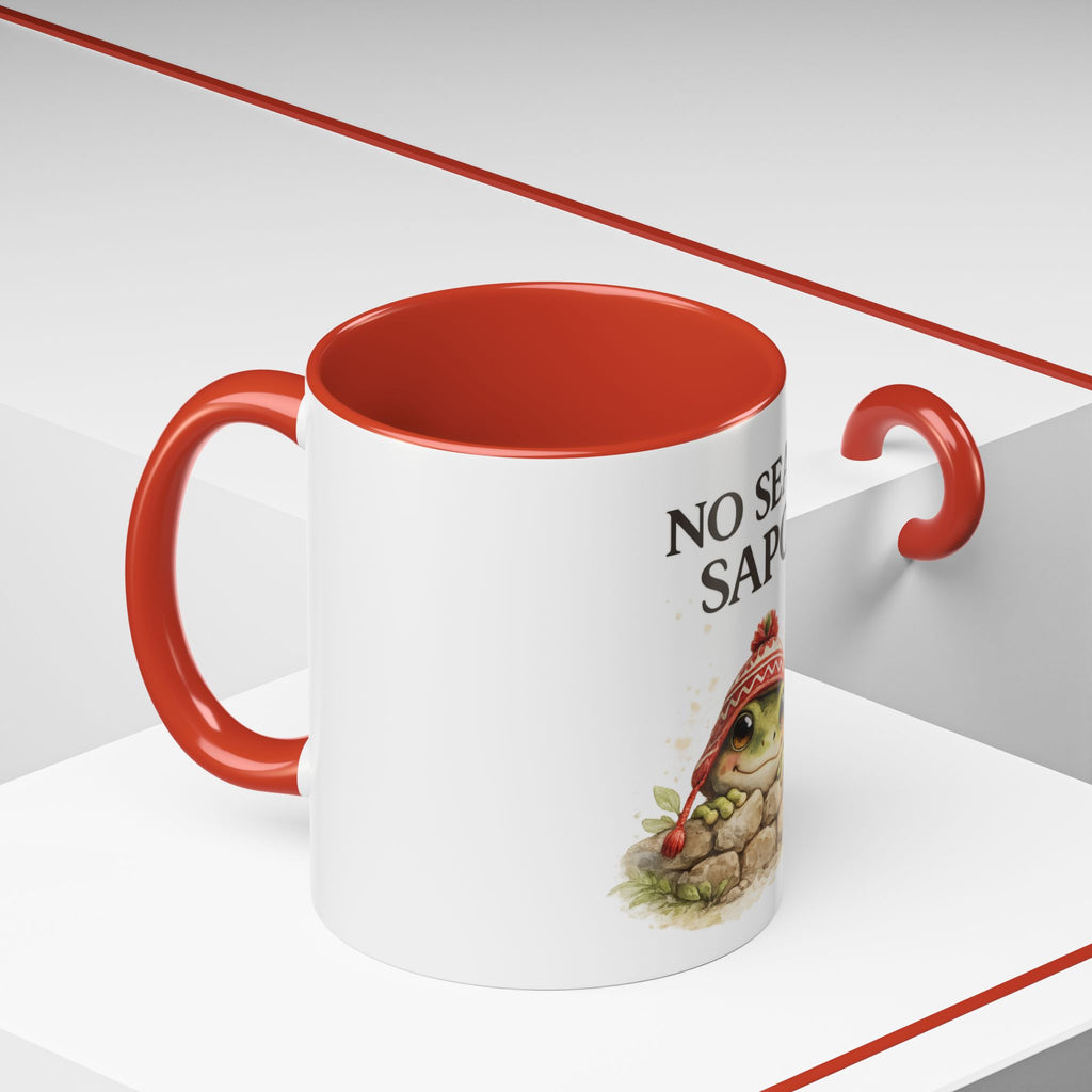 No Seas Sapo Peruvian Frog Mug – Funny Spanish Slang Gift 11oz