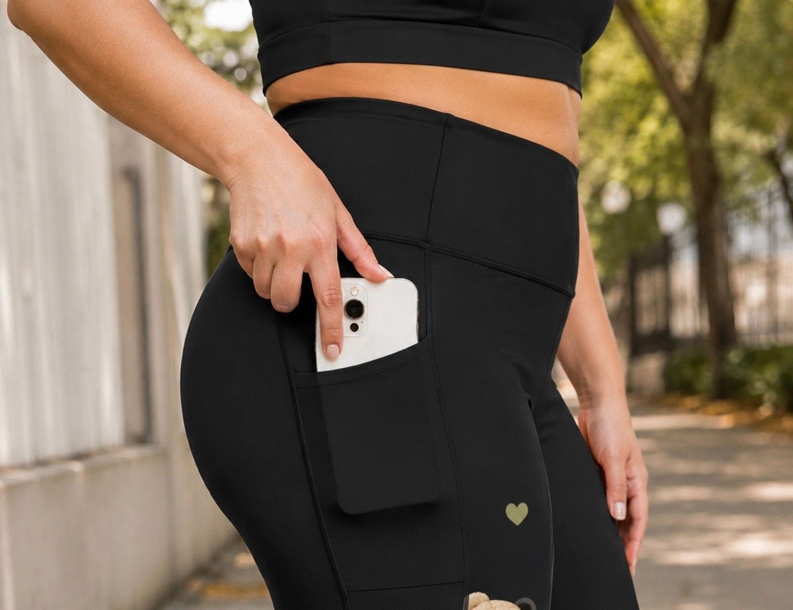 All-Over Print Women's High Waist Leggings With Side Pocket