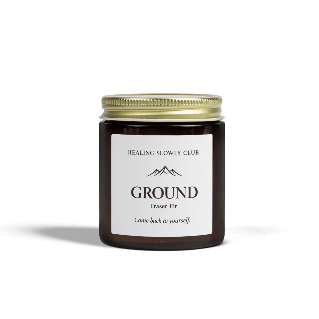 Ground — Fraser Fir Scented Candle (Coconut Apricot Wax, 4oz & 9oz)