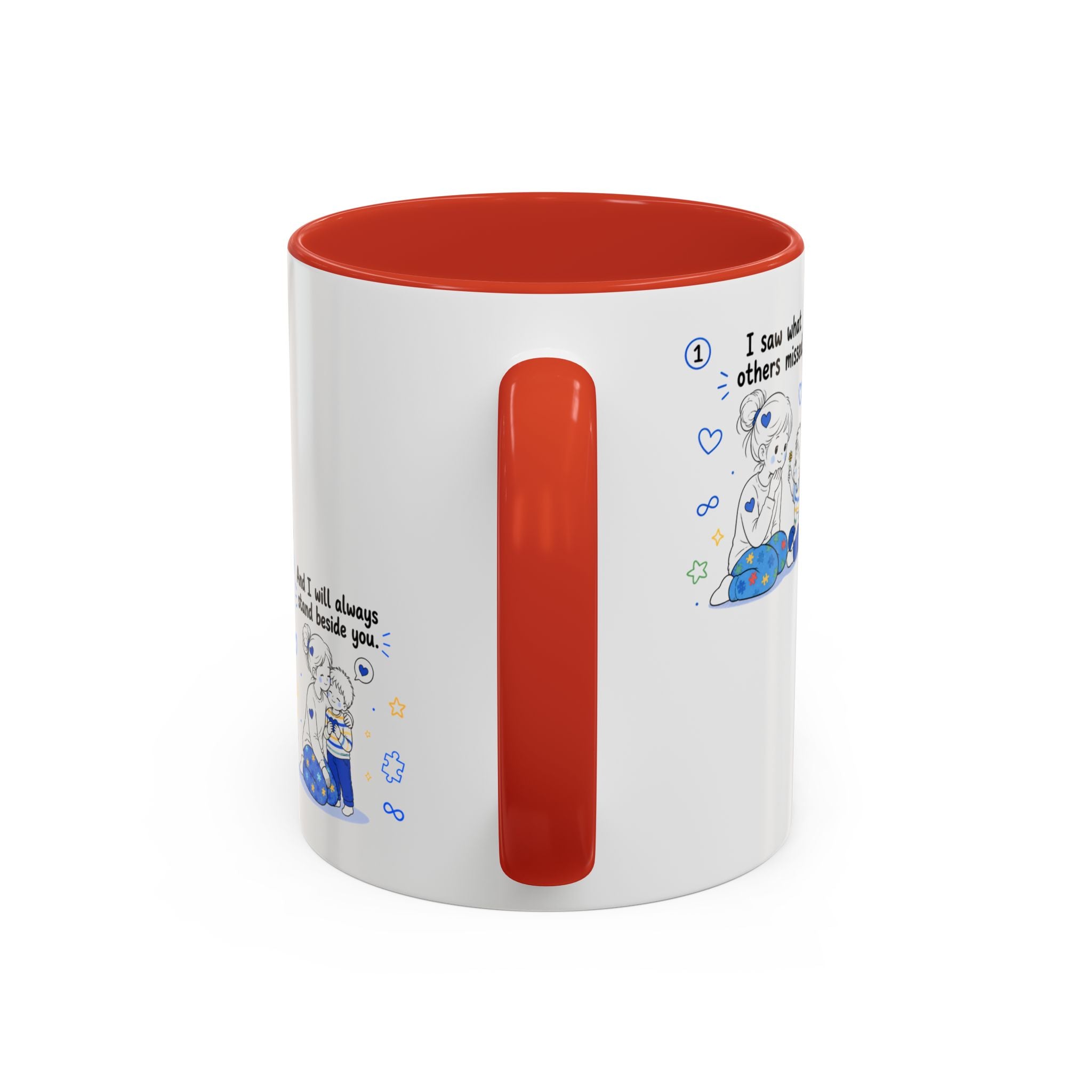 I Became Braver Illustration Coffee Mug | Supportive Friendship Quotes