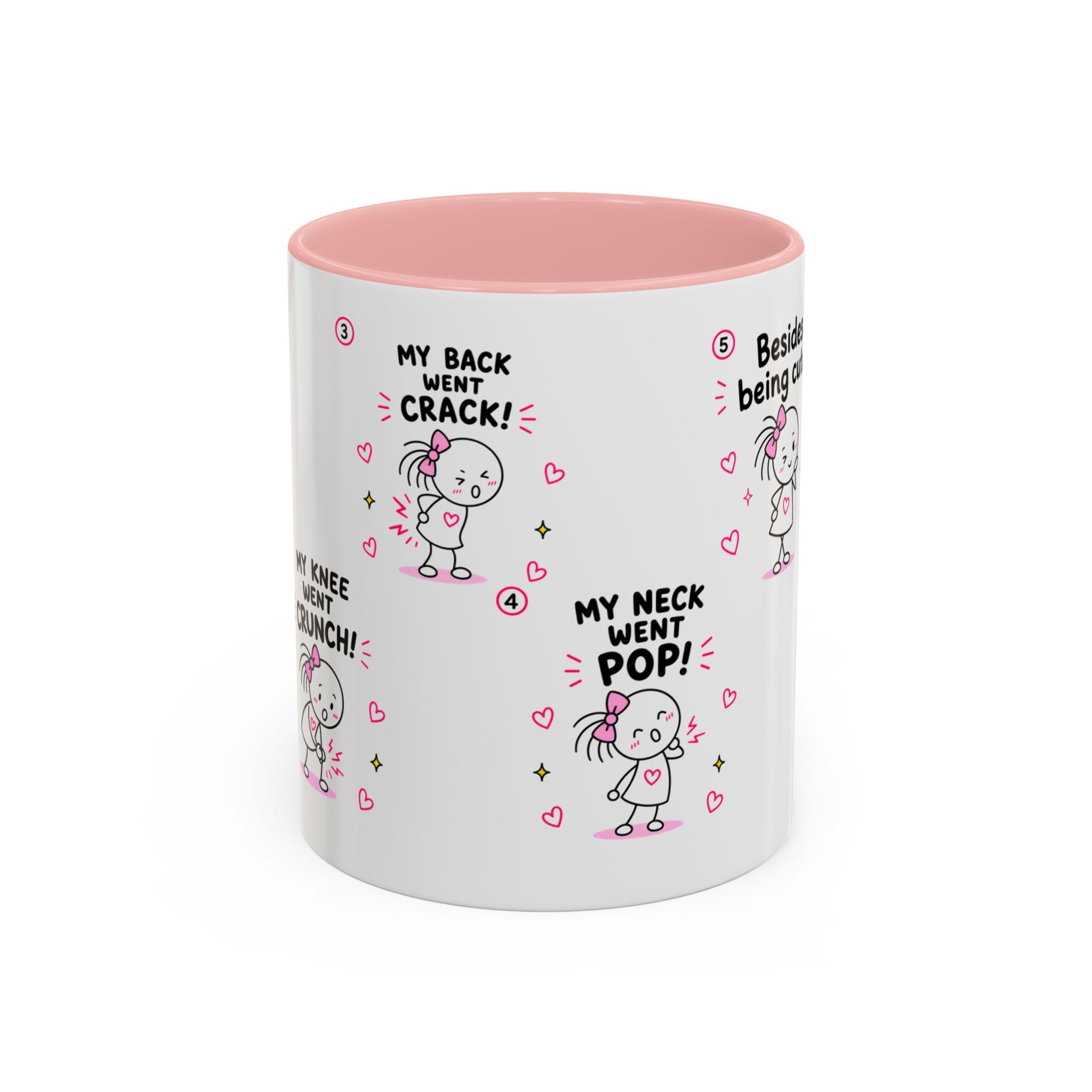 Crunchy Girl Mug | Funny Spine Puns Gift