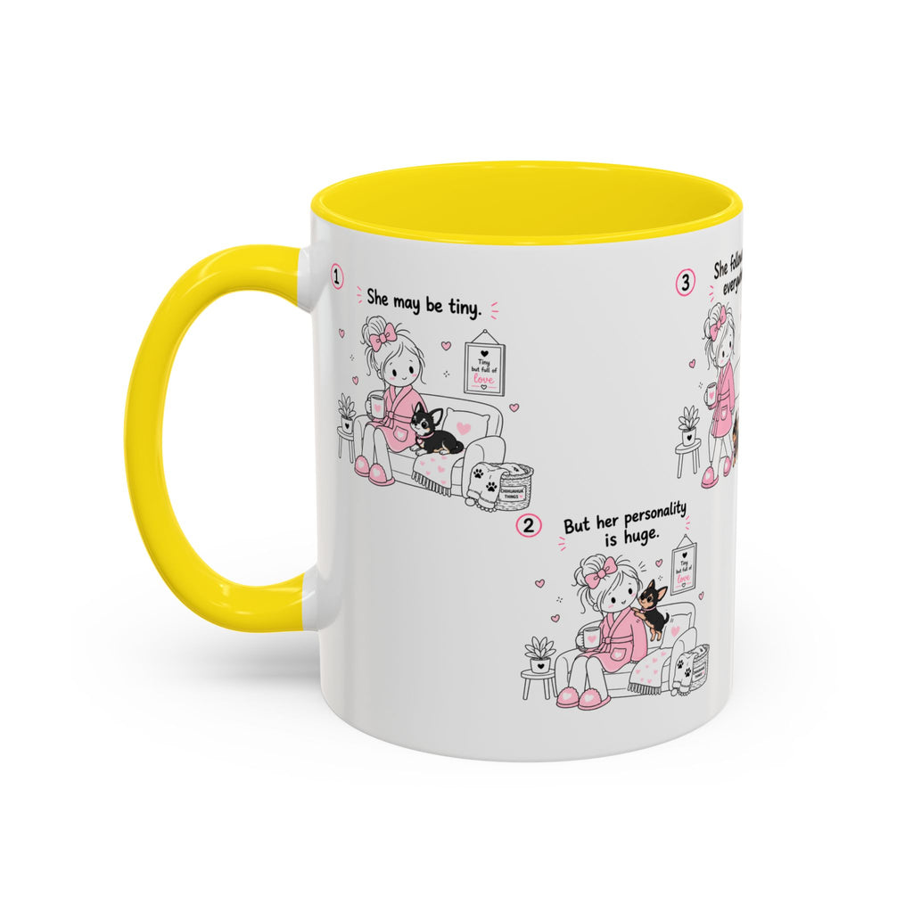 Chihuahua Mom Mug Tiny Dog Big Love Coffee Cup Cute Chihuahua Gift