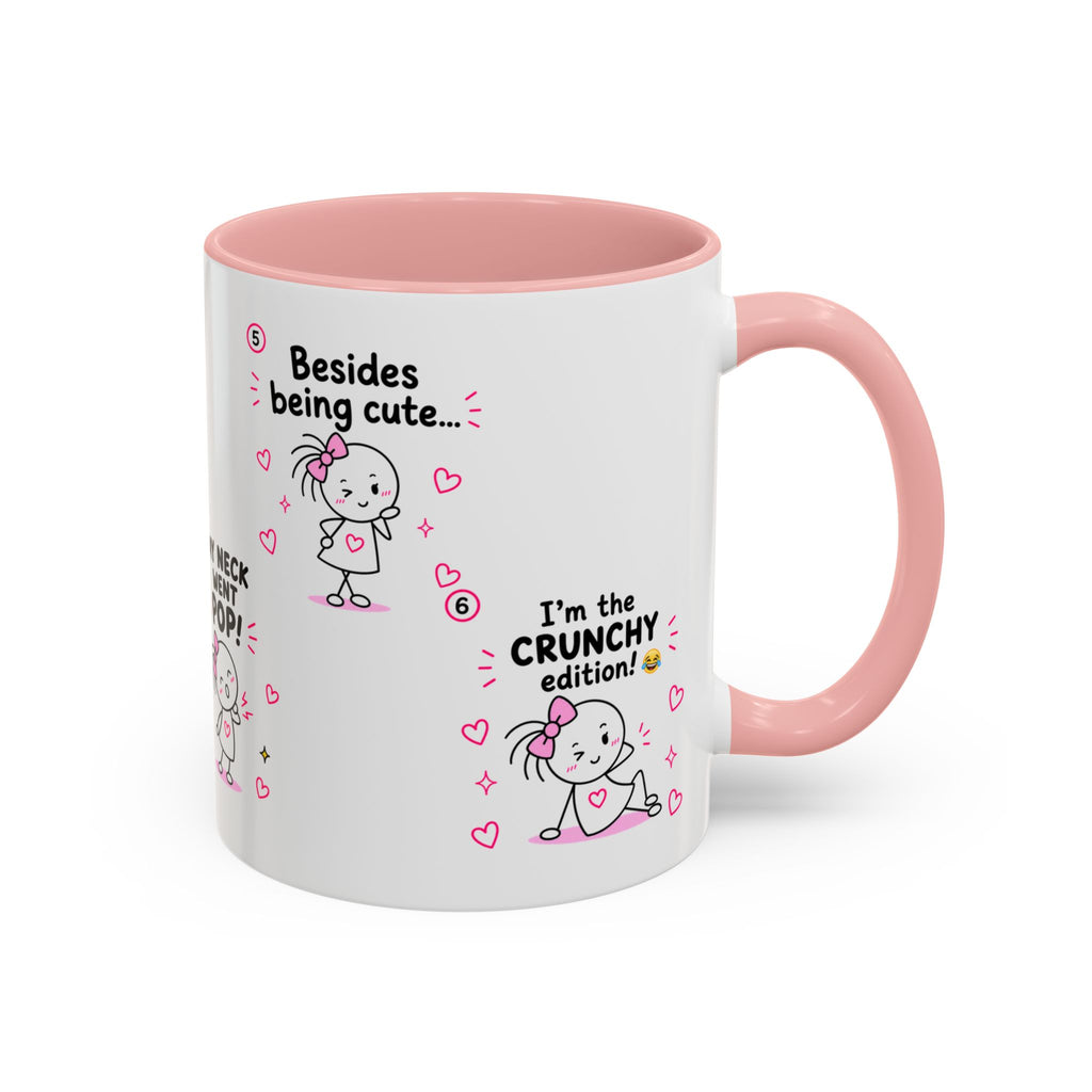 Crunchy Girl Mug | Funny Spine Puns Gift