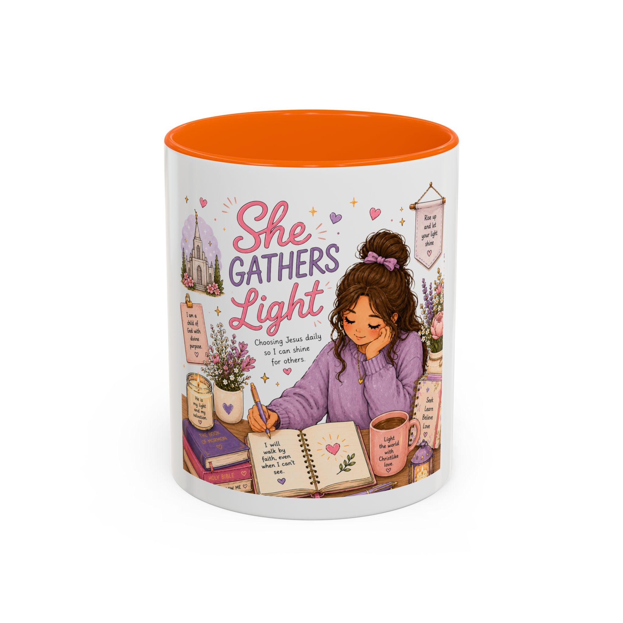 She Gathers Light Mug | LDS Young Women Gift