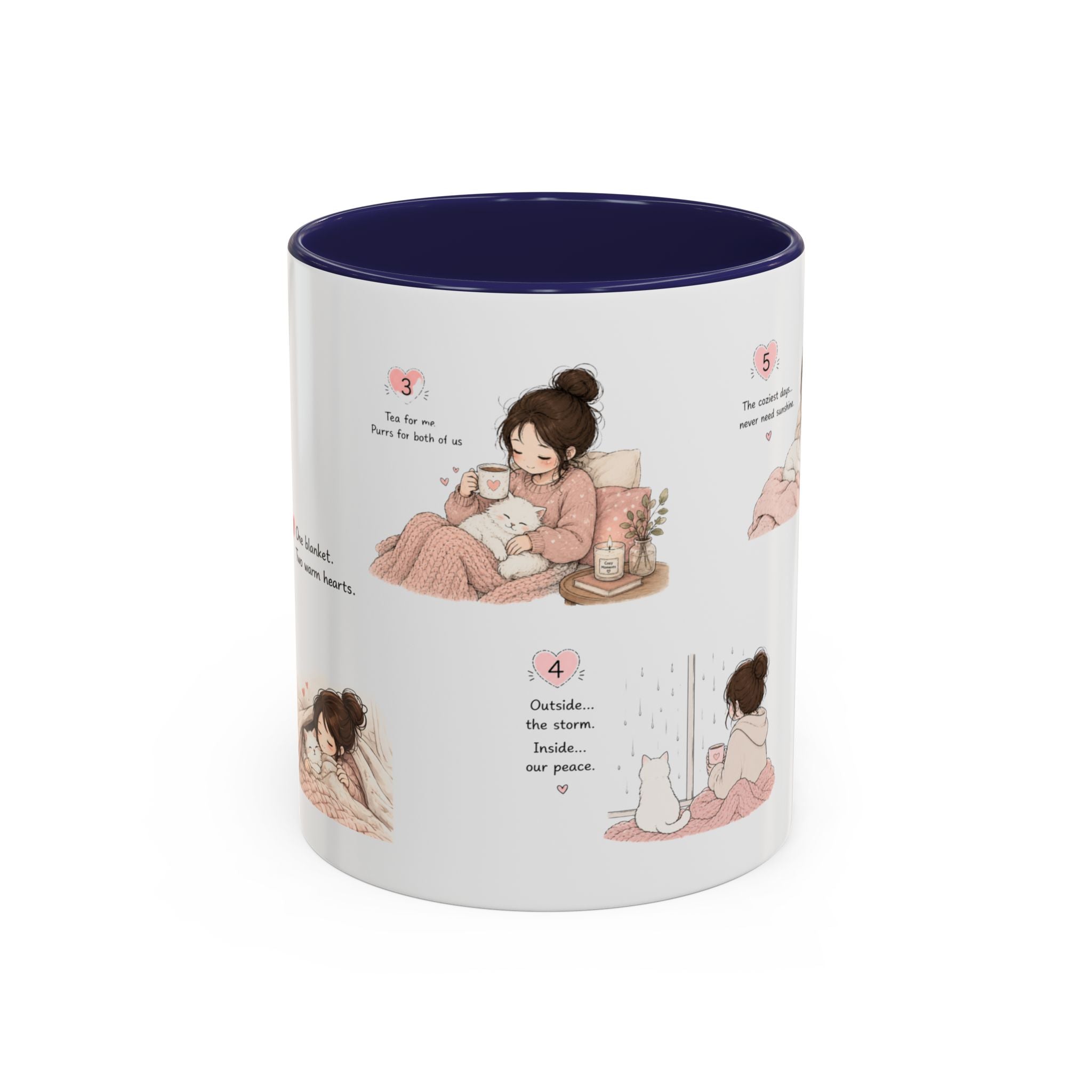 Cozy Self-Care Routine Mug | Cute Self Care Coffee Mug | Cozy Morning Gift | Doodle Story Mug | Healing Slowly Club