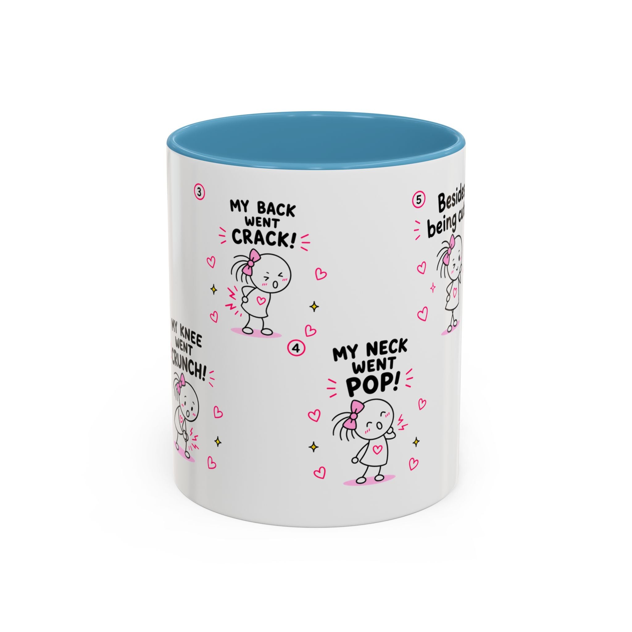 Crunchy Girl Mug | Funny Spine Puns Gift