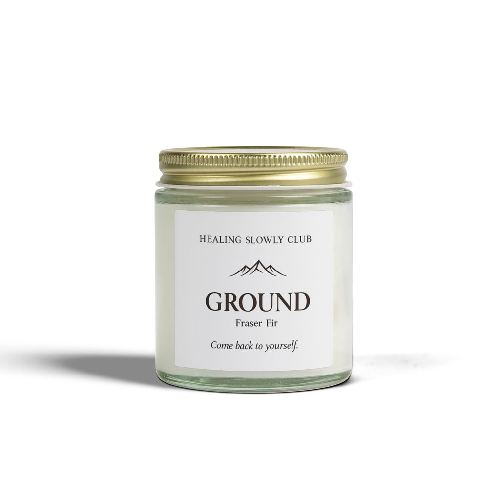 Ground — Fraser Fir Scented Candle (Coconut Apricot Wax, 4oz & 9oz)