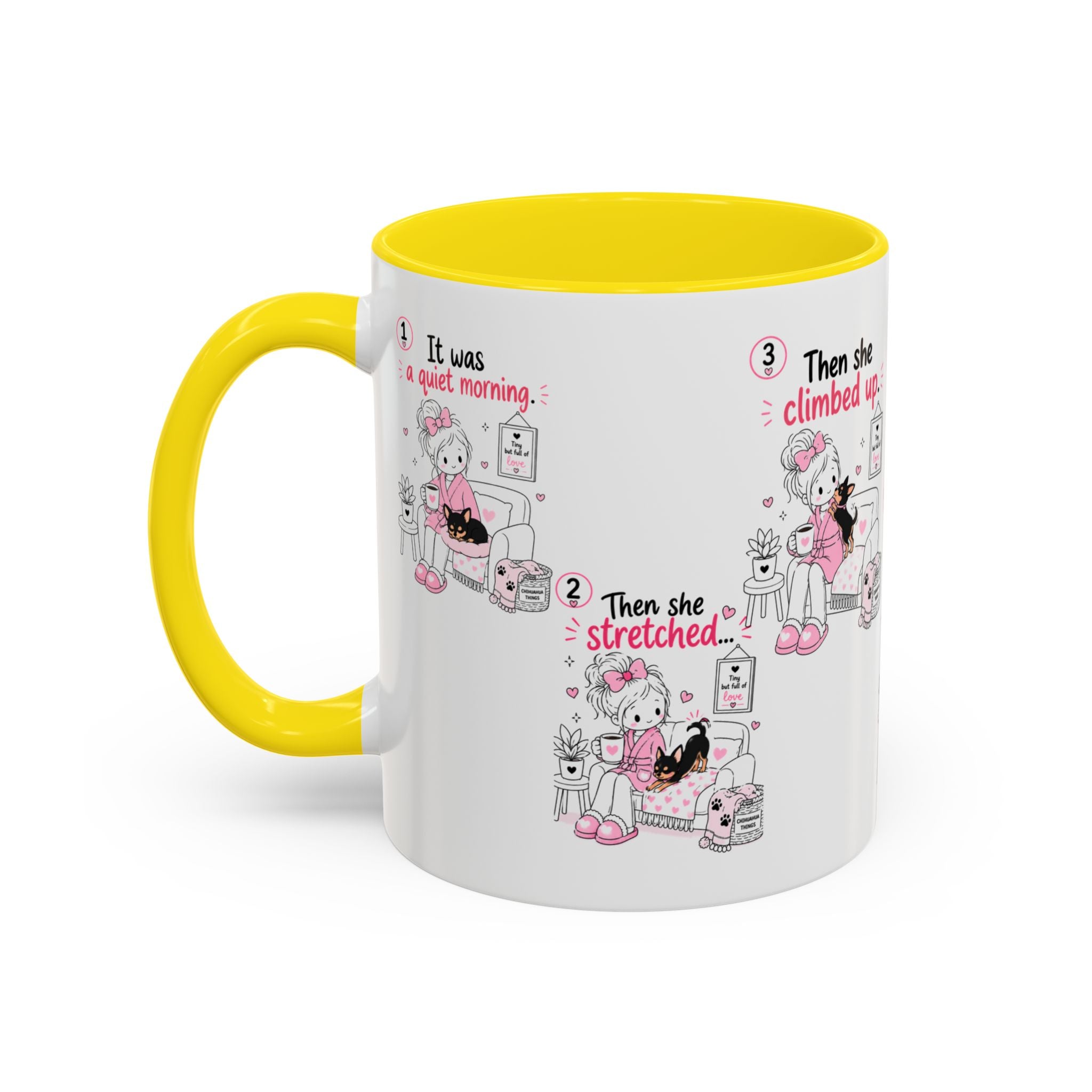 She Demands Constant Cuddles Mug | Chihuahua Mom Gift | Funny Dog Mom Coffee Cup