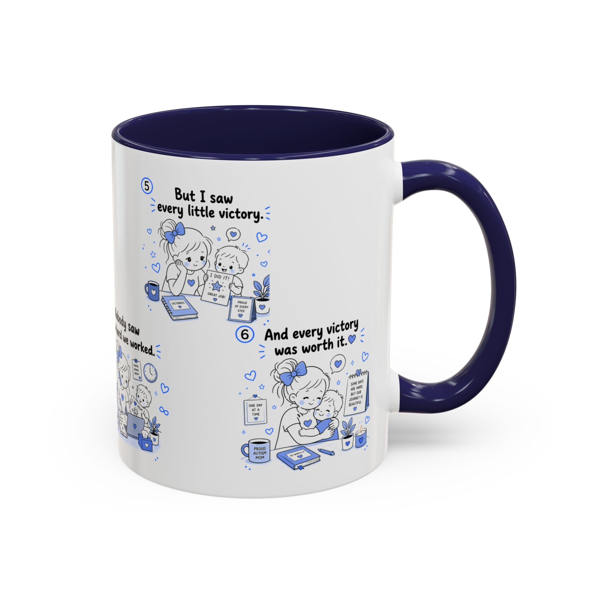 Autism Mom Coffee Mug Every Little Victory Matters