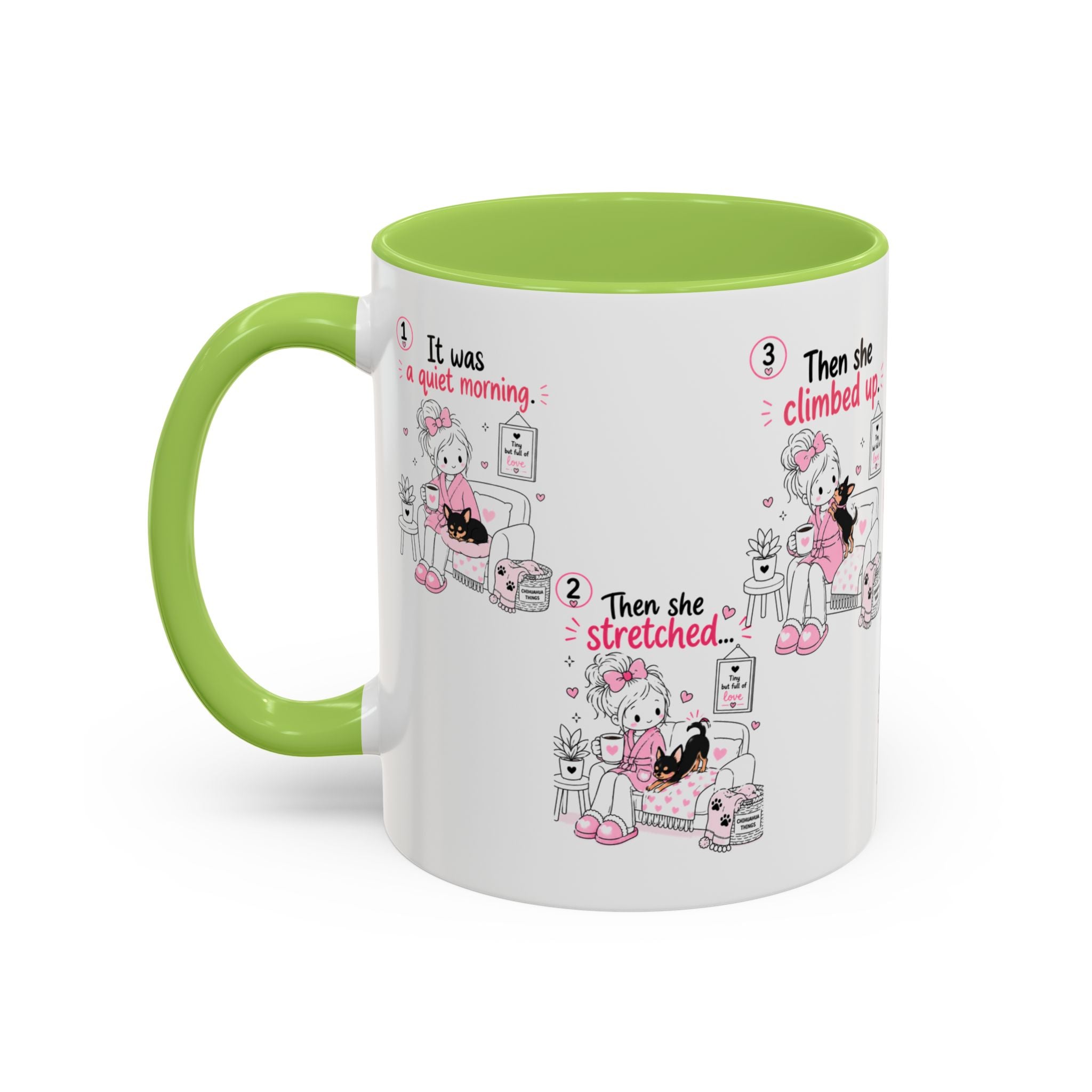 She Demands Constant Cuddles Mug | Chihuahua Mom Gift | Funny Dog Mom Coffee Cup