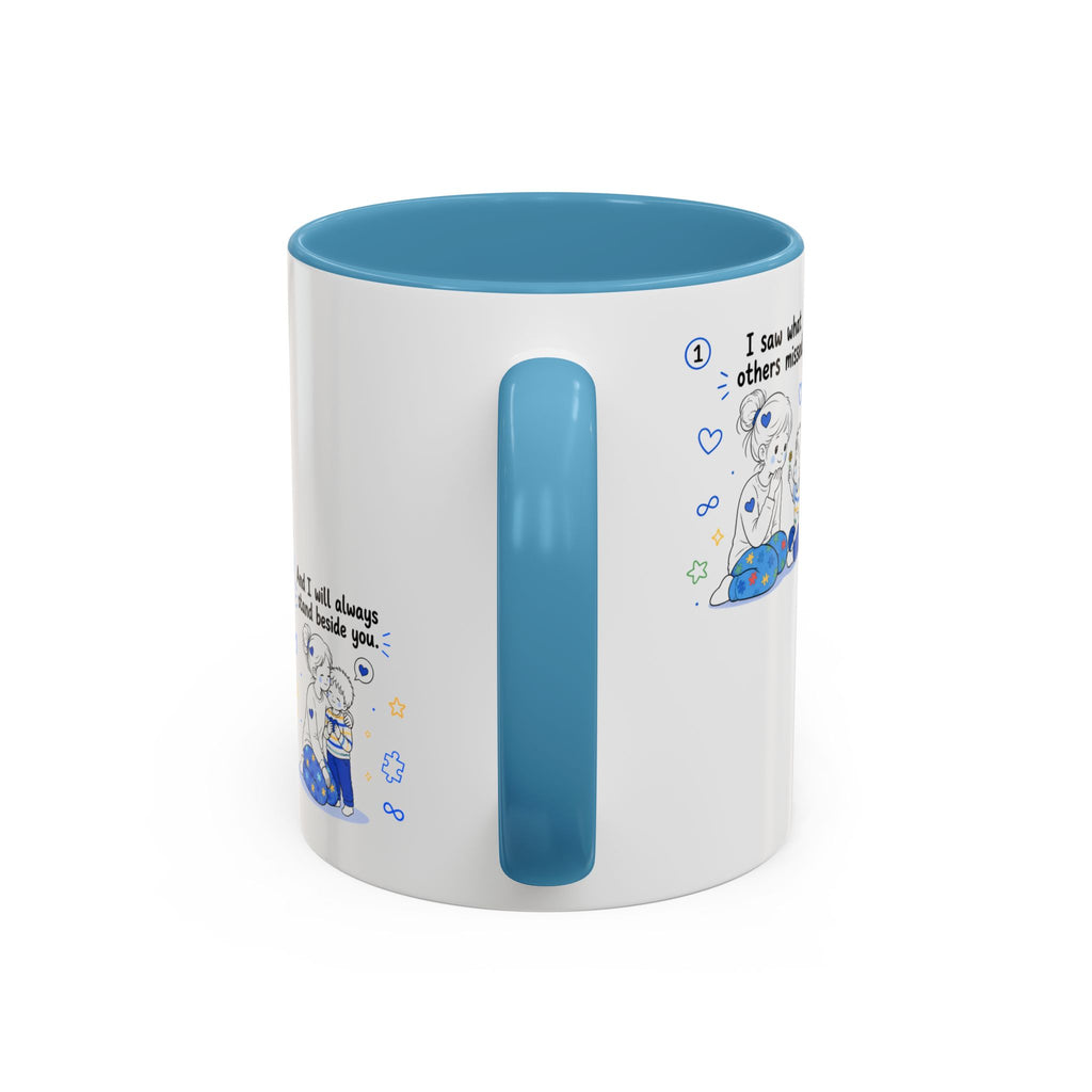 I Became Braver Illustration Coffee Mug | Supportive Friendship Quotes