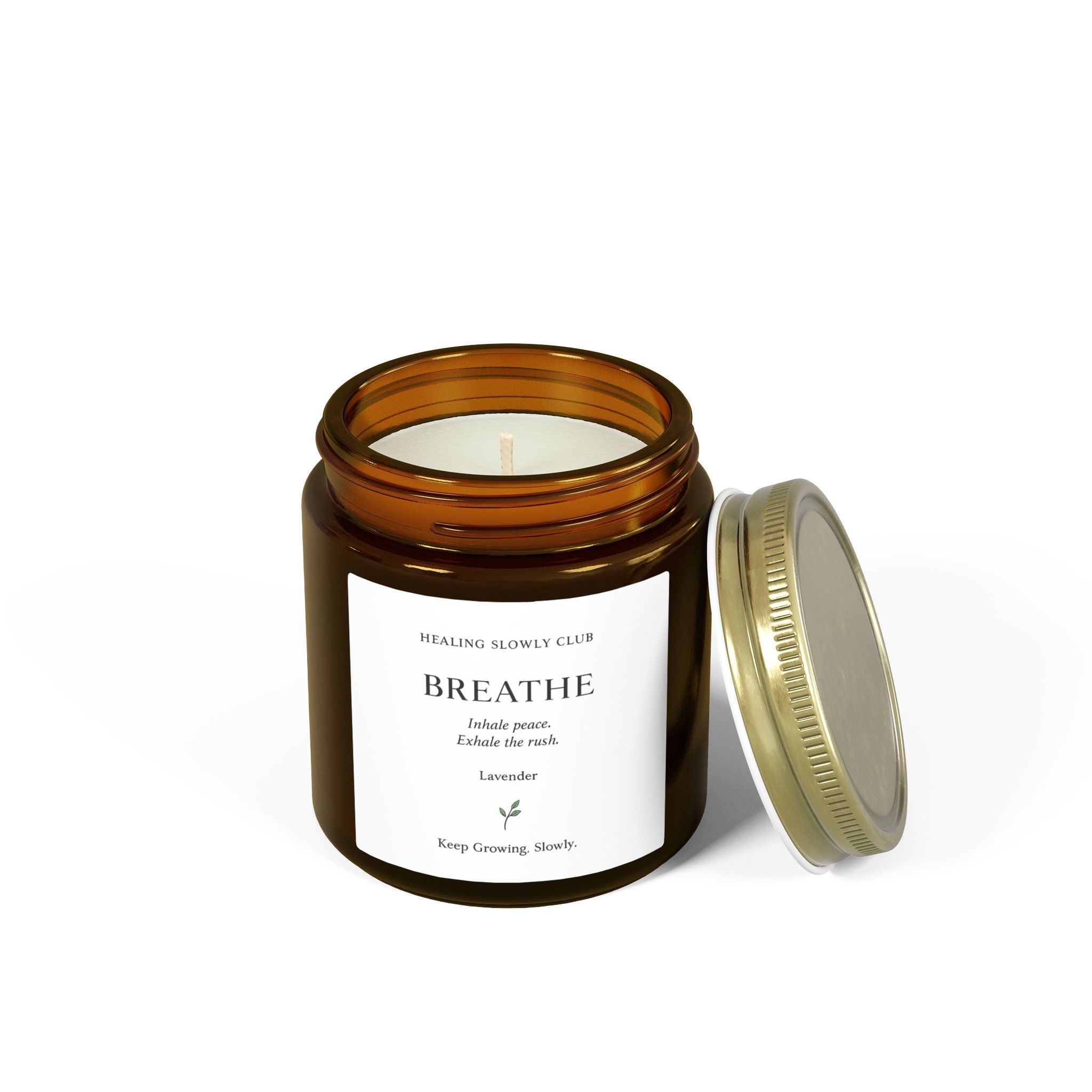 BREATHE Lavender Ritual Candle | Healing Slowly Club
