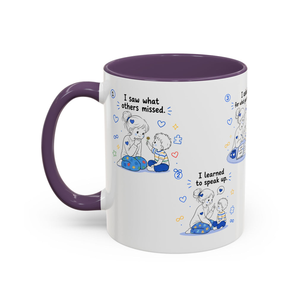 I Became Braver Illustration Coffee Mug | Supportive Friendship Quotes