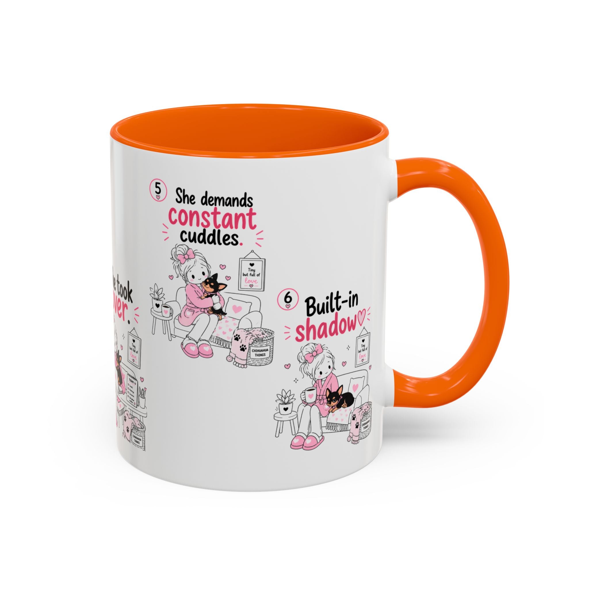 She Demands Constant Cuddles Mug | Chihuahua Mom Gift | Funny Dog Mom Coffee Cup