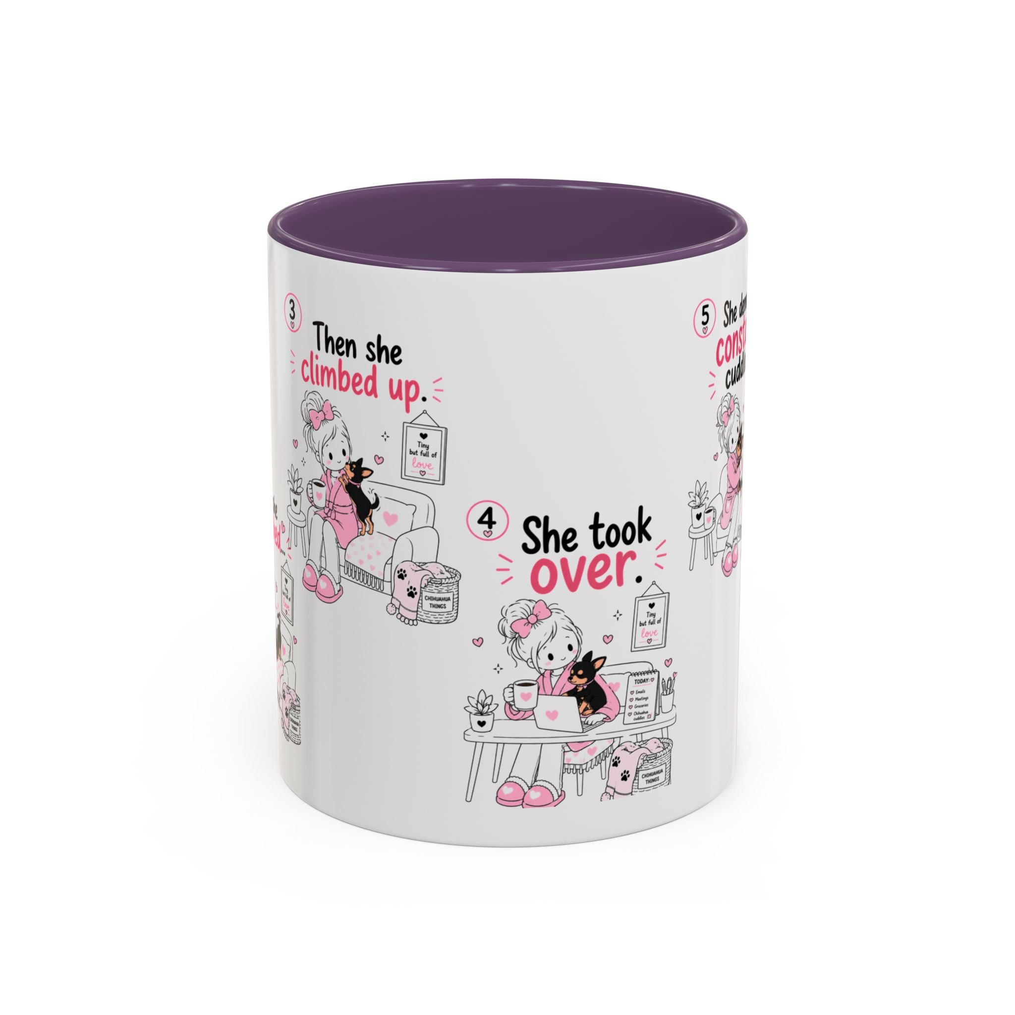 She Demands Constant Cuddles Mug | Chihuahua Mom Gift | Funny Dog Mom Coffee Cup