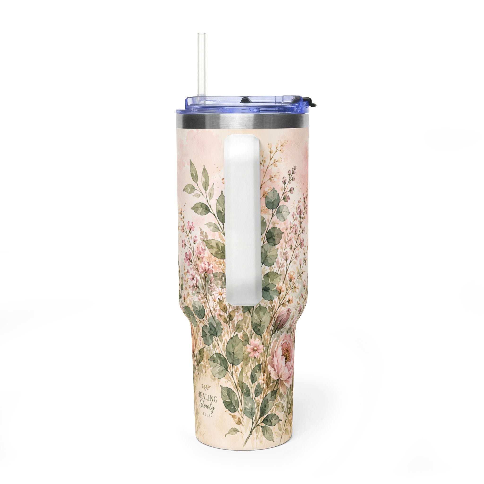 Tumbler — "Healing Is Not Linear" 40oz Insulated Travel Cup