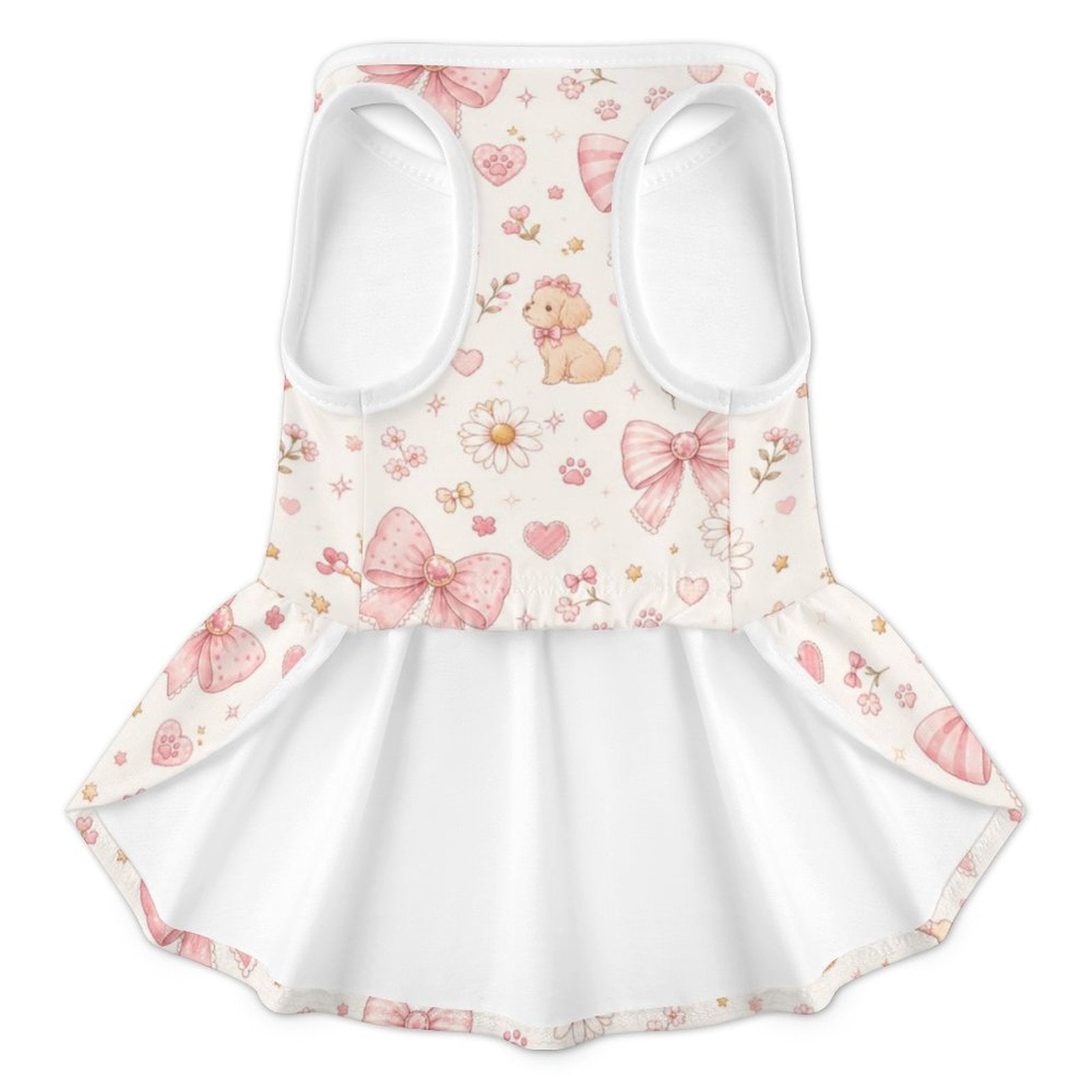 Sweet Bow Ruffle Dog Dress – Small Dog Sizes 2XS–L