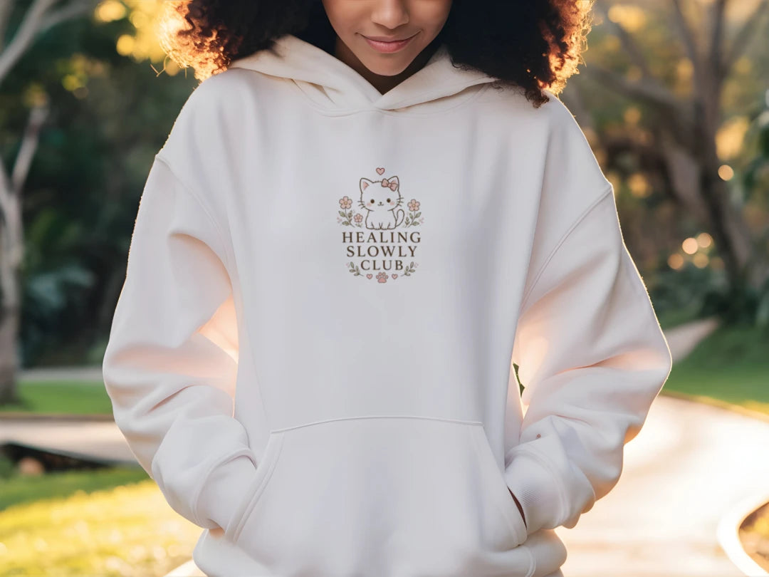 Cozy Cat Hoodie – Mini Story Collection | Healing Slowly Club