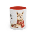 YA PE. Peruvian Coffee Mug – Red Interior & Handle | Alpaca Ceramic Mug | Funny Peruvian Gift | 11 oz