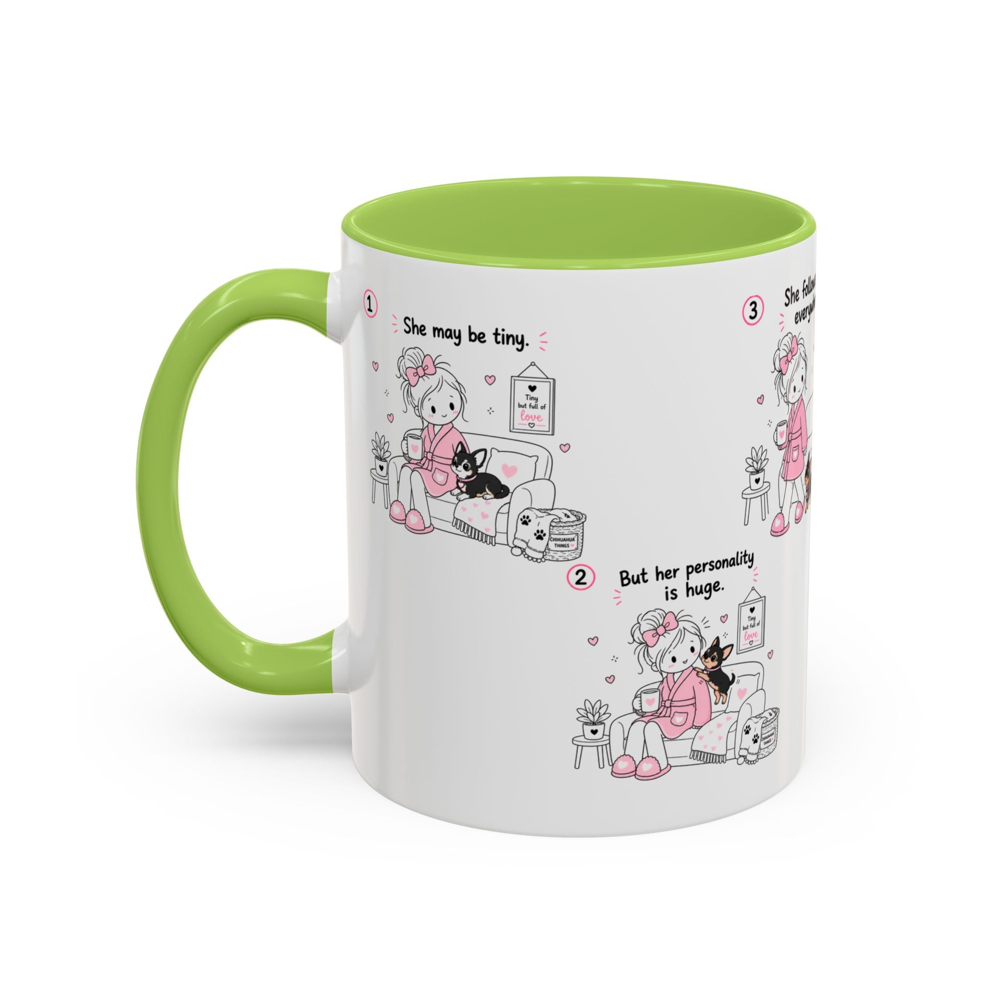 Chihuahua Mom Mug Tiny Dog Big Love Coffee Cup Cute Chihuahua Gift