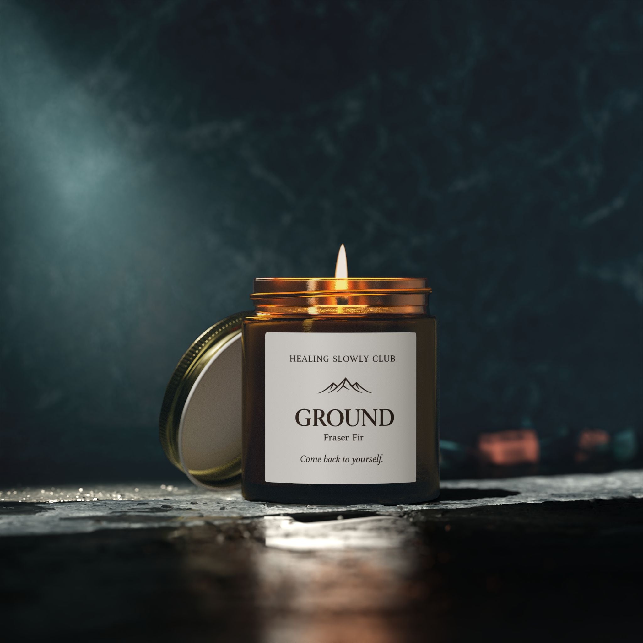 Ground — Fraser Fir Scented Candle (Coconut Apricot Wax, 4oz & 9oz)