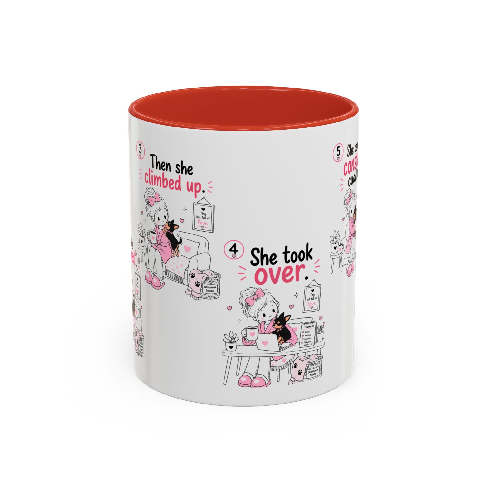 She Demands Constant Cuddles Mug | Chihuahua Mom Gift | Funny Dog Mom Coffee Cup