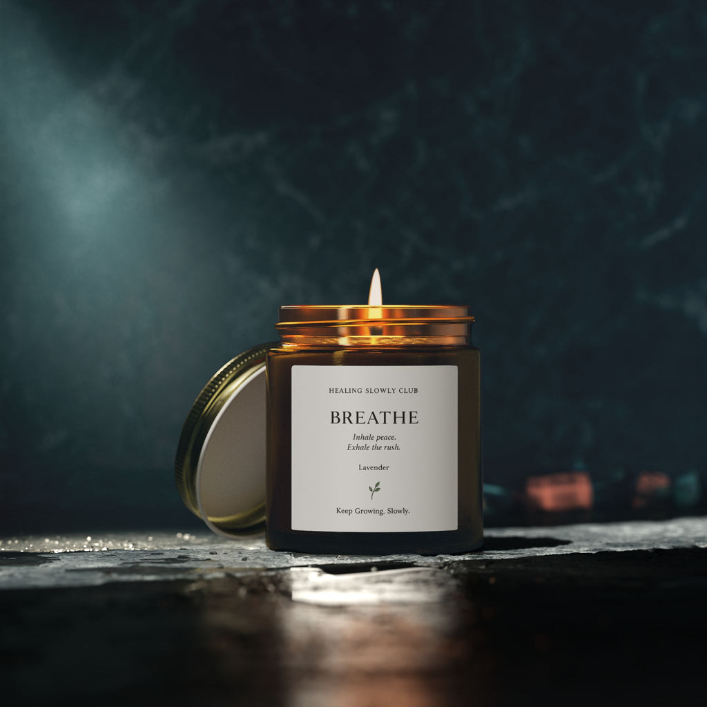BREATHE Lavender Ritual Candle | Healing Slowly Club