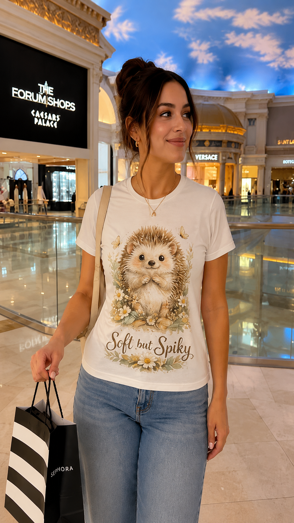 Soft but Spiky Hedgehog T-Shirt | Cute Cottagecore Graphic Tee