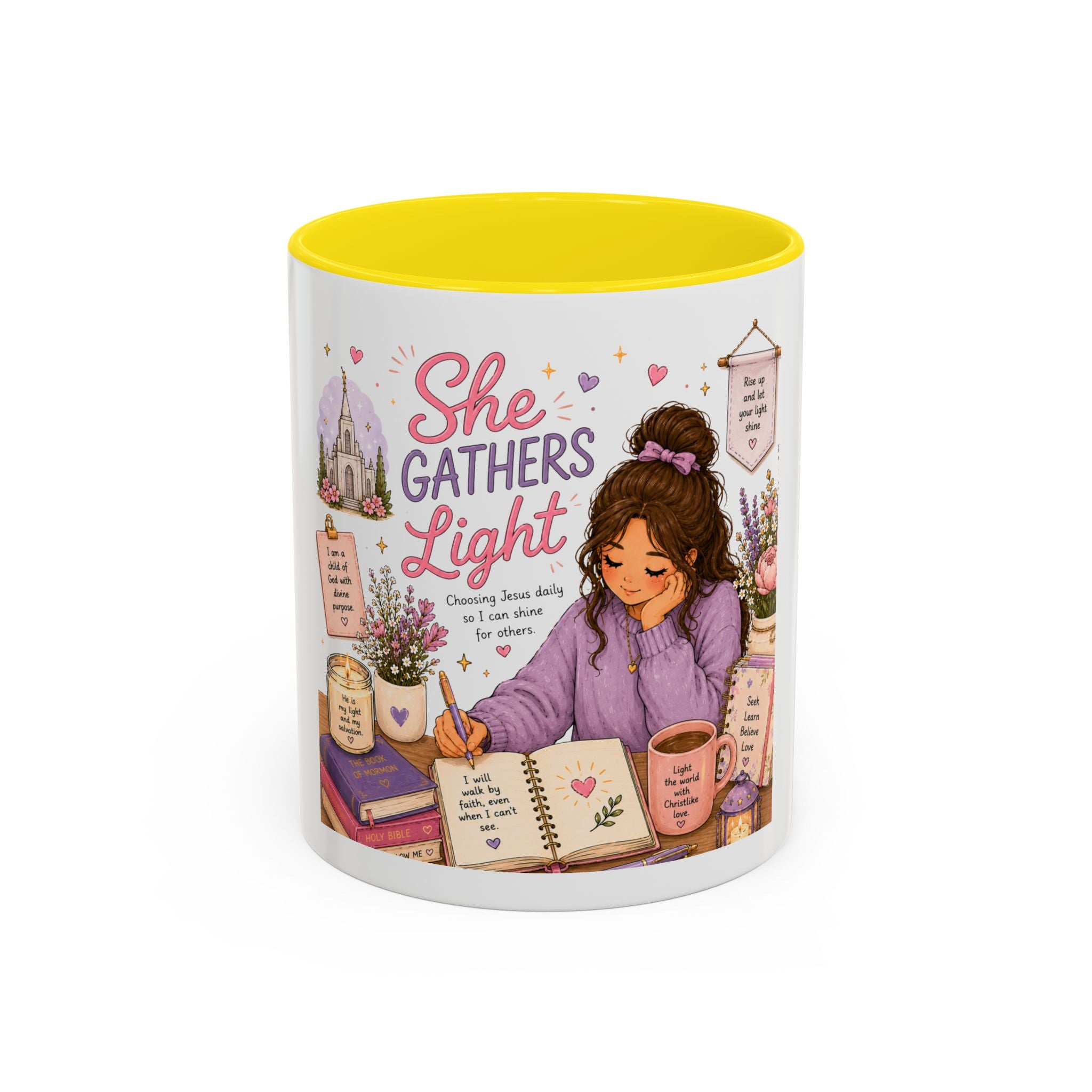 She Gathers Light Mug | LDS Young Women Gift