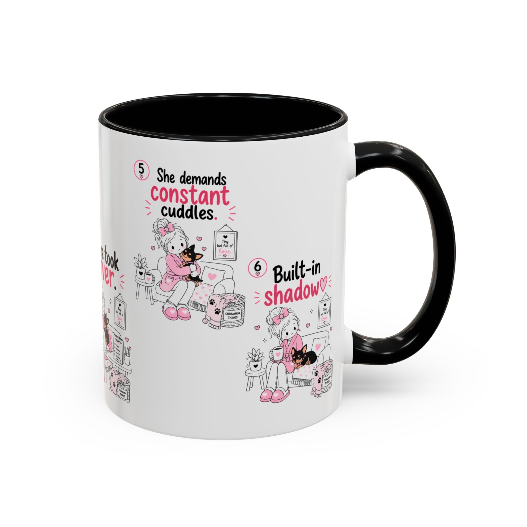 She Demands Constant Cuddles Mug | Chihuahua Mom Gift | Funny Dog Mom Coffee Cup