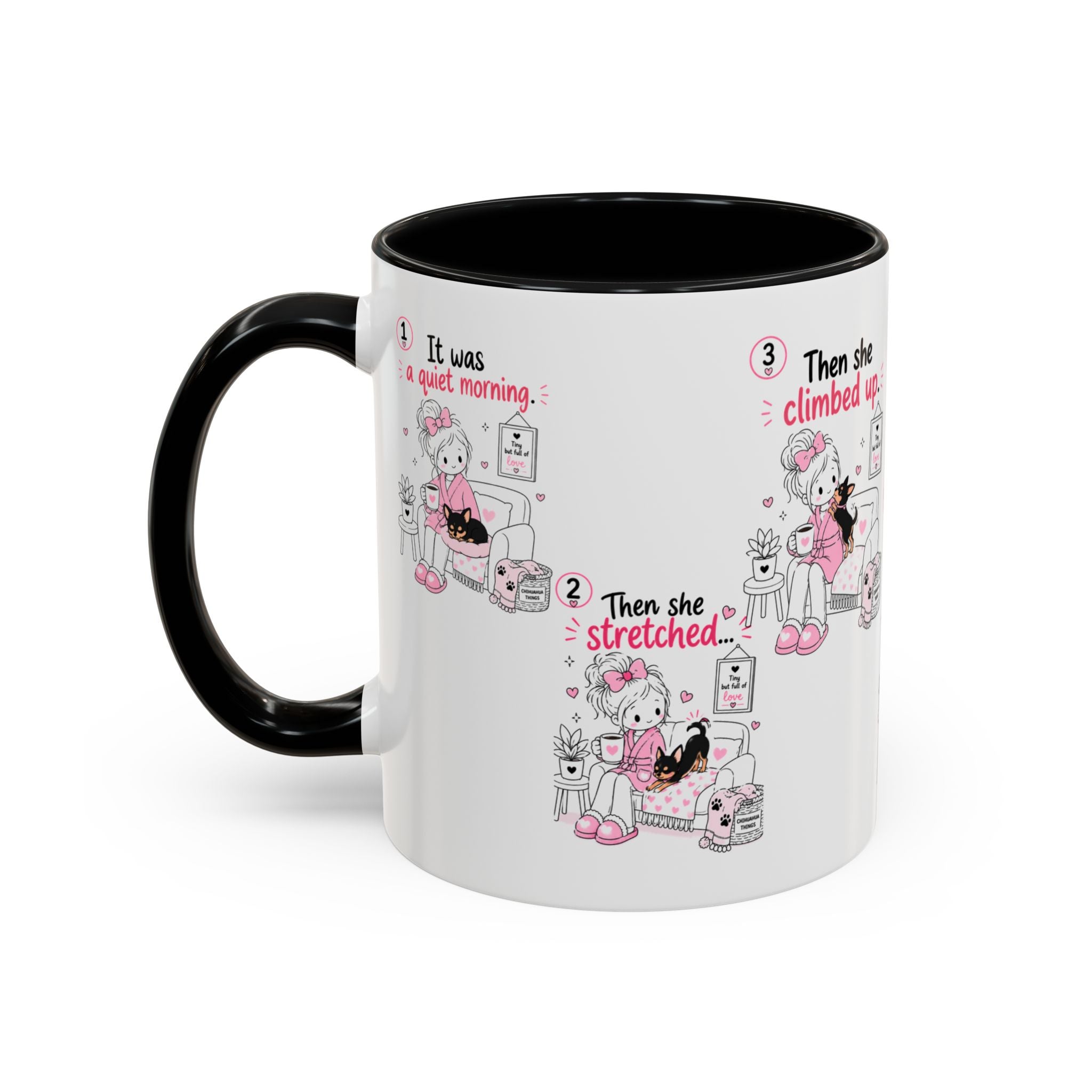 She Demands Constant Cuddles Mug | Chihuahua Mom Gift | Funny Dog Mom Coffee Cup