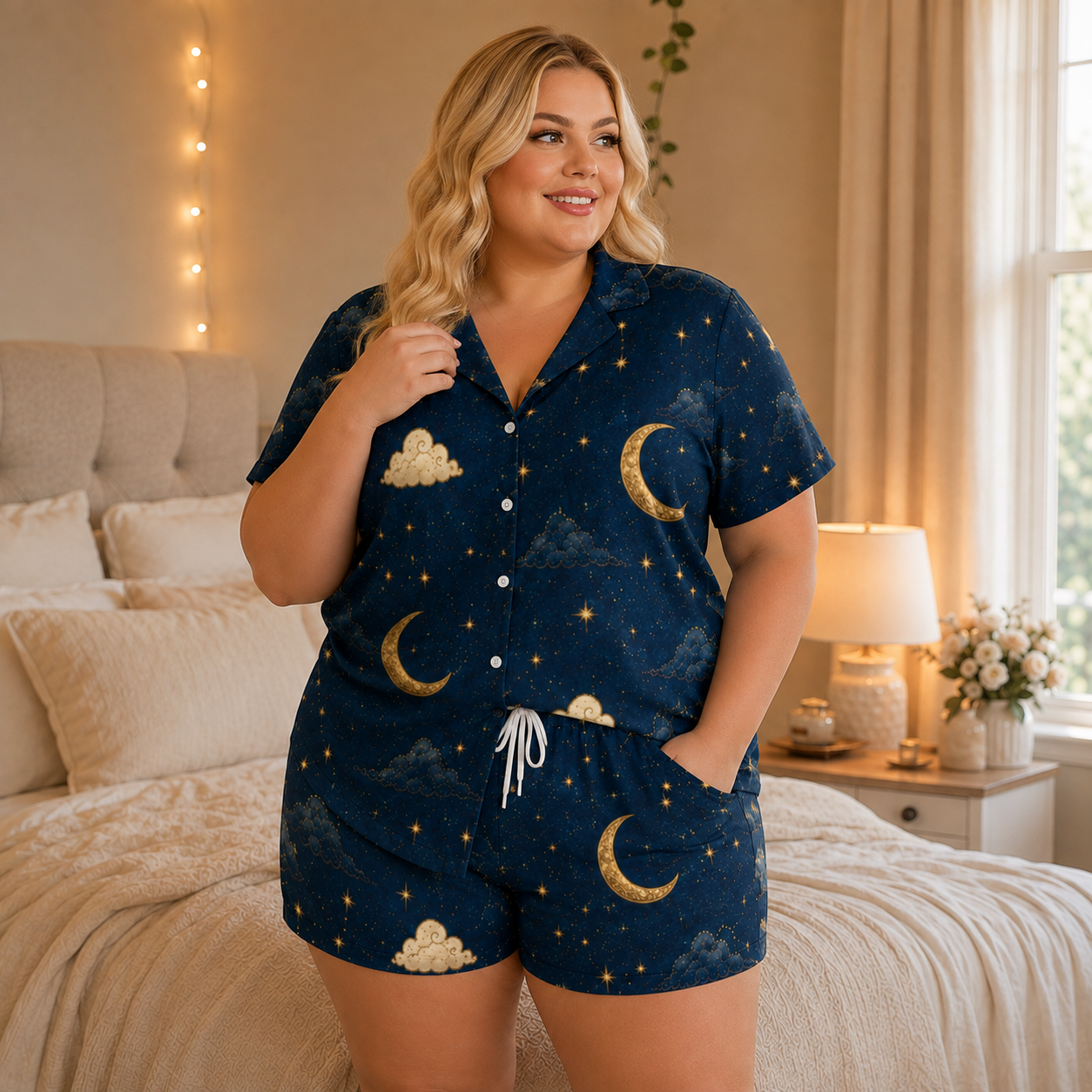 Moonlight Bestie Satin Pajama Set