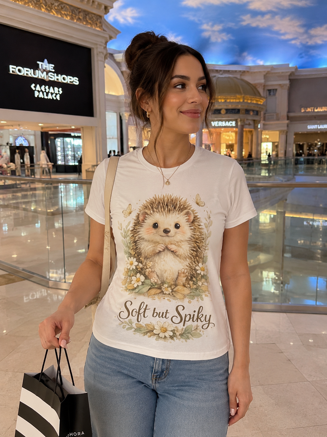 Soft but Spiky Hedgehog T-Shirt | Cute Cottagecore Graphic Tee