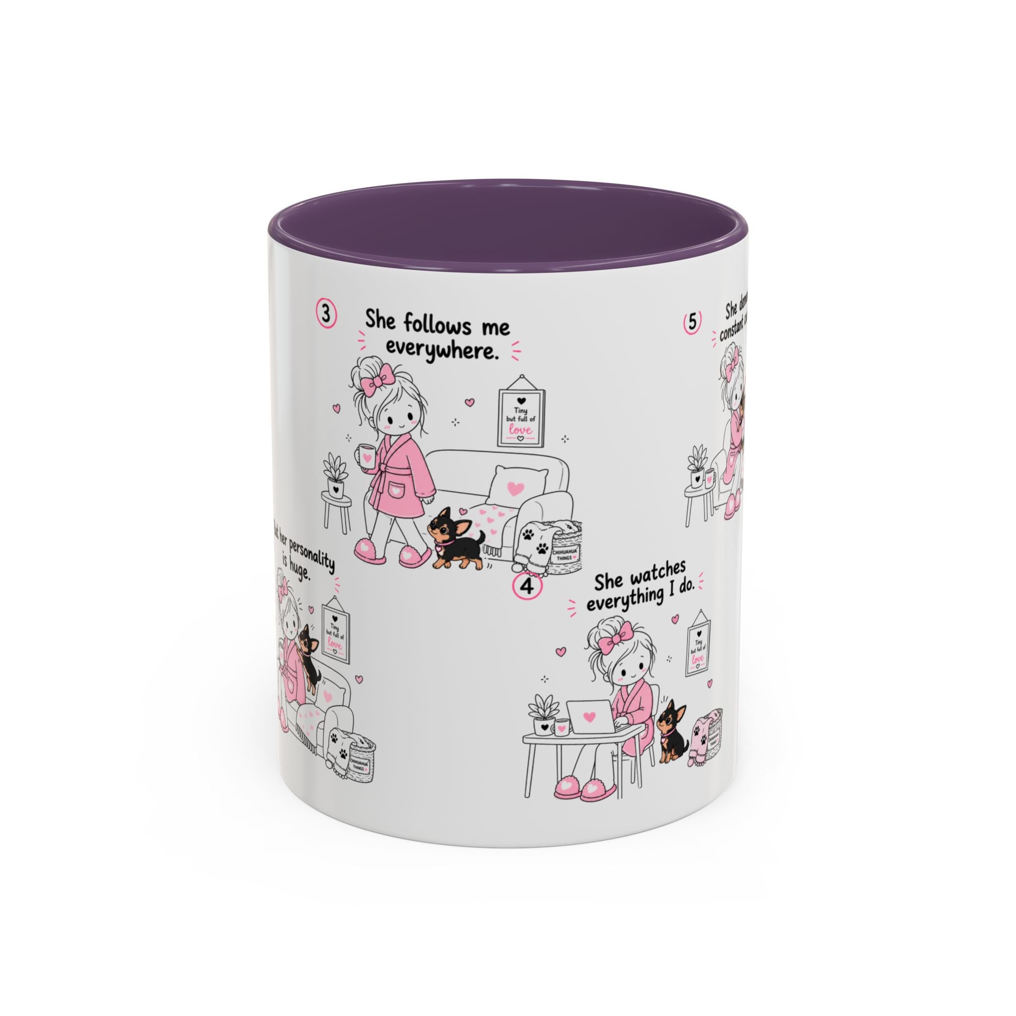 Chihuahua Mom Mug Tiny Dog Big Love Coffee Cup Cute Chihuahua Gift