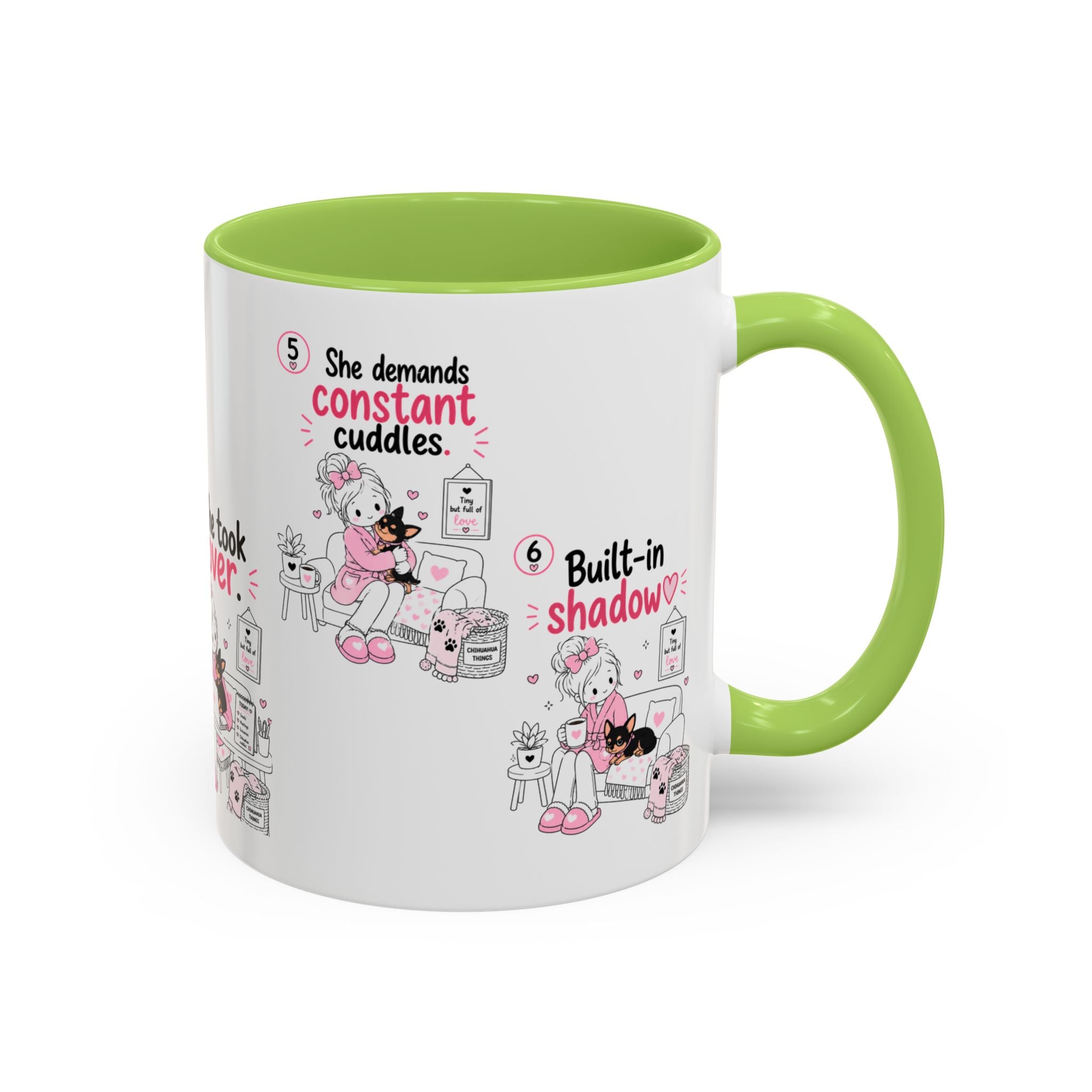 She Demands Constant Cuddles Mug | Chihuahua Mom Gift | Funny Dog Mom Coffee Cup
