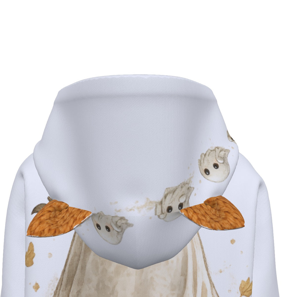 All-Over Print Women’s Hoodie With Decorative Ears