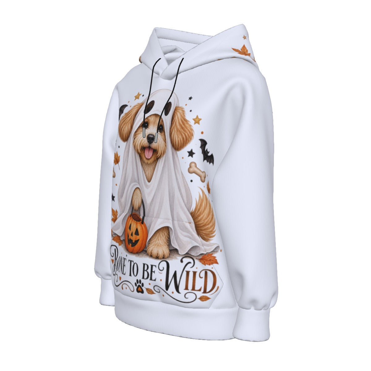 Ghost Dog Halloween Hoodie With Ears | Bone To Be Wild