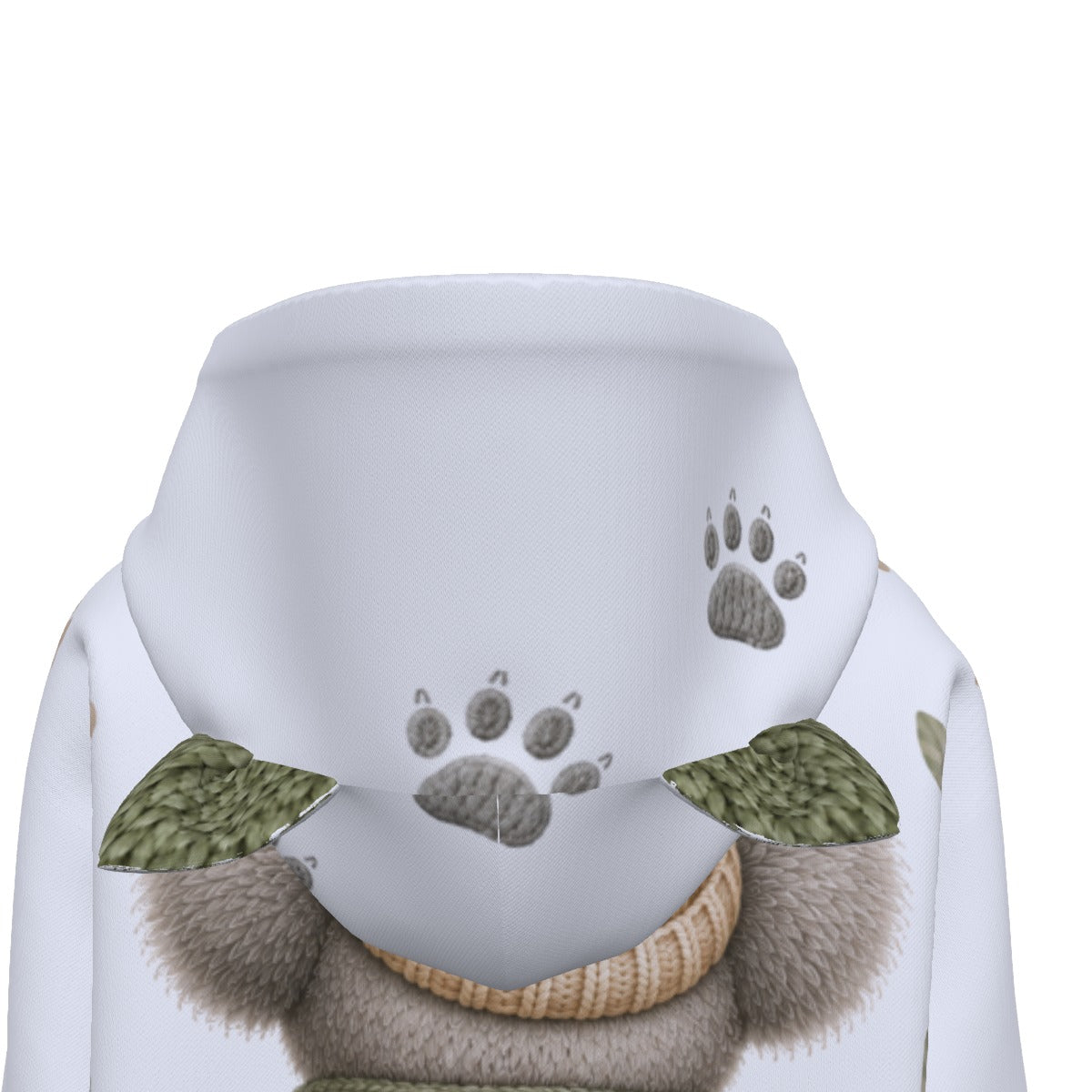 All-Over Print Women’s Hoodie With Decorative Ears